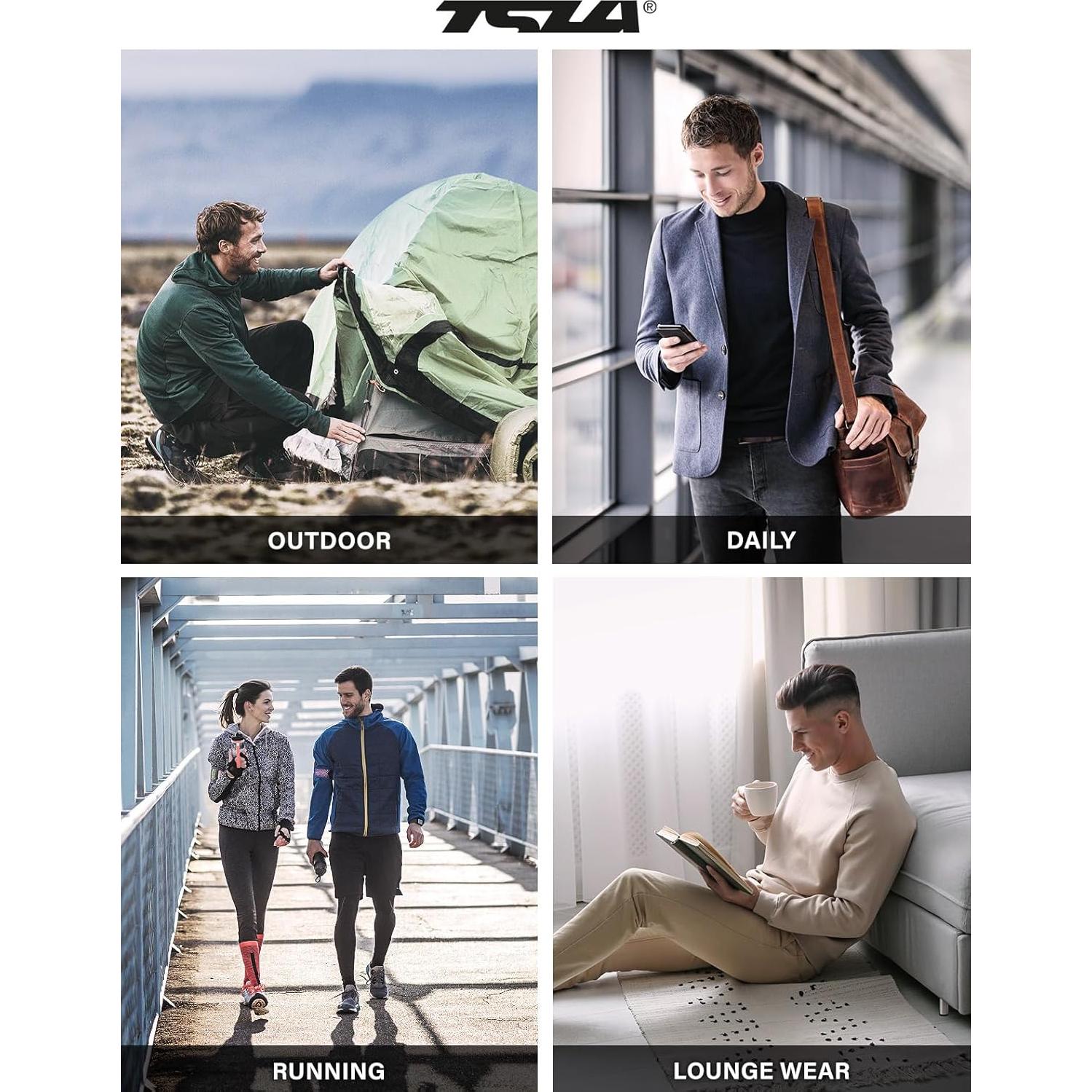 Conjunto Ropa Interior Térmica Hombre TSLA Franela Negra