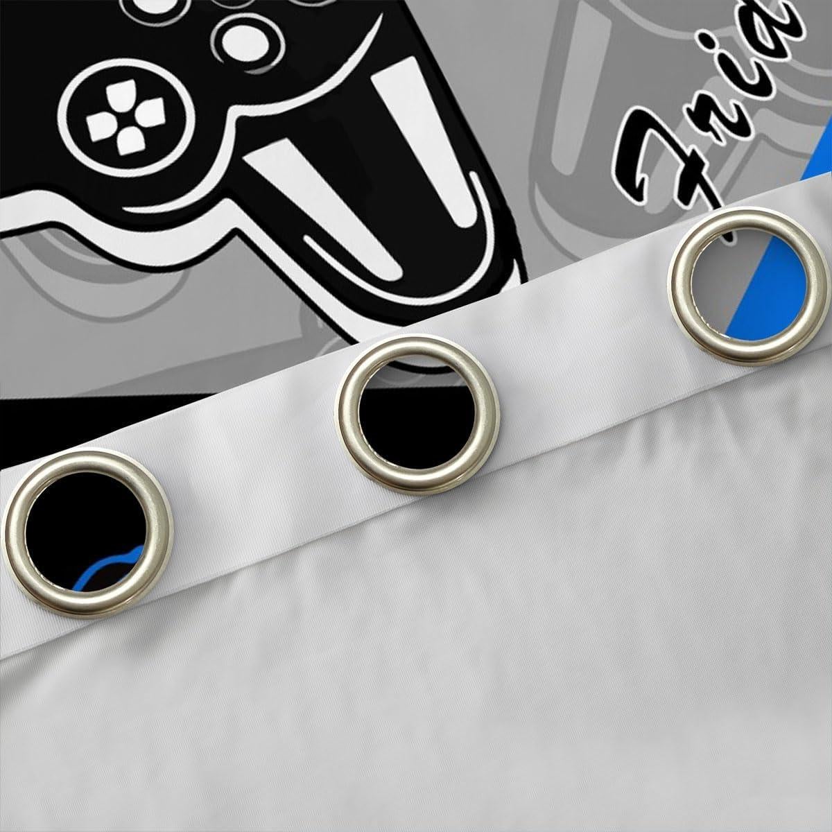 Cortinas Gamer Feelyou 2 Paneles 96.5x114.3cm Azul