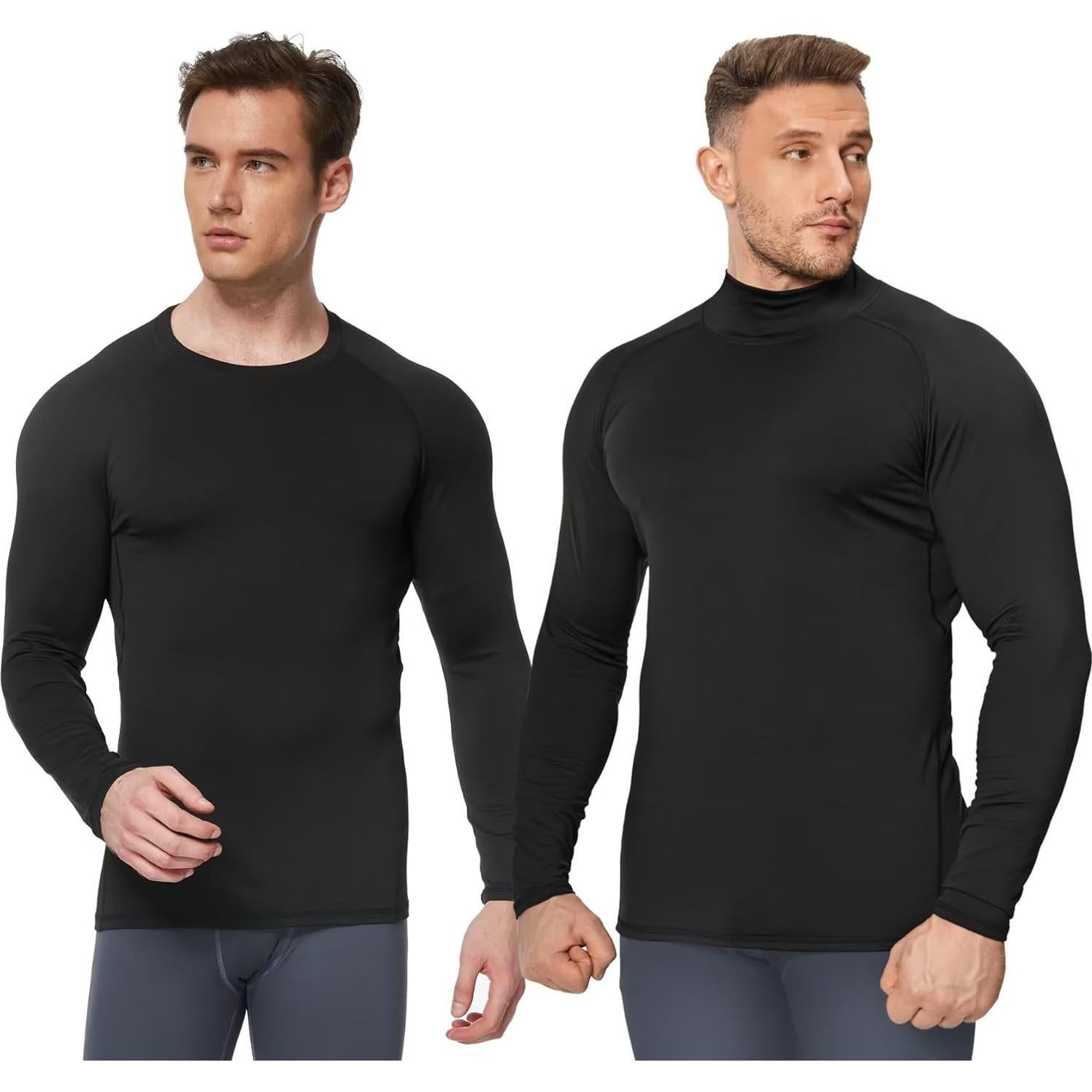 Camisetas Térmicas de Compresión TELALEO Hombre 5 Piezas