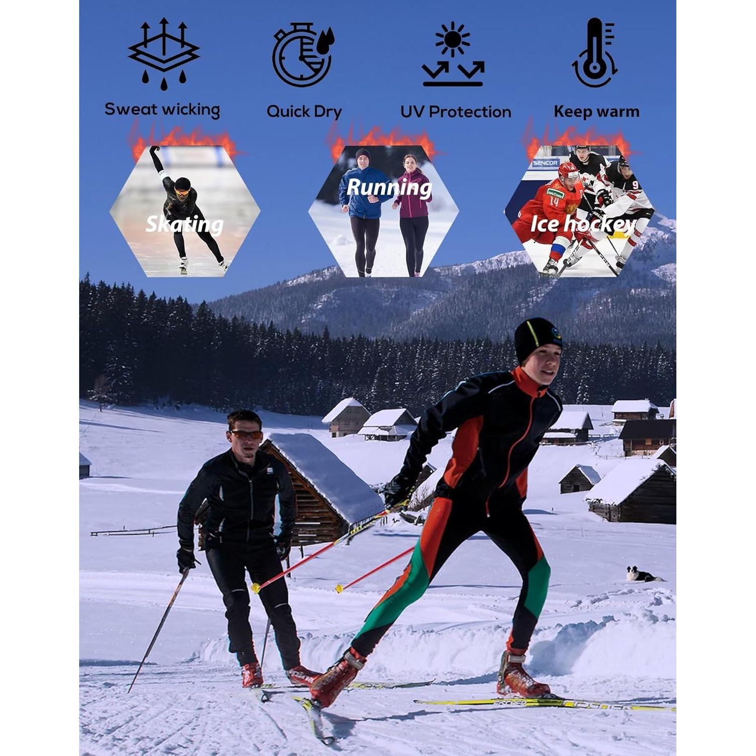 Camisetas Térmicas de Compresión TELALEO Hombre 5 Piezas