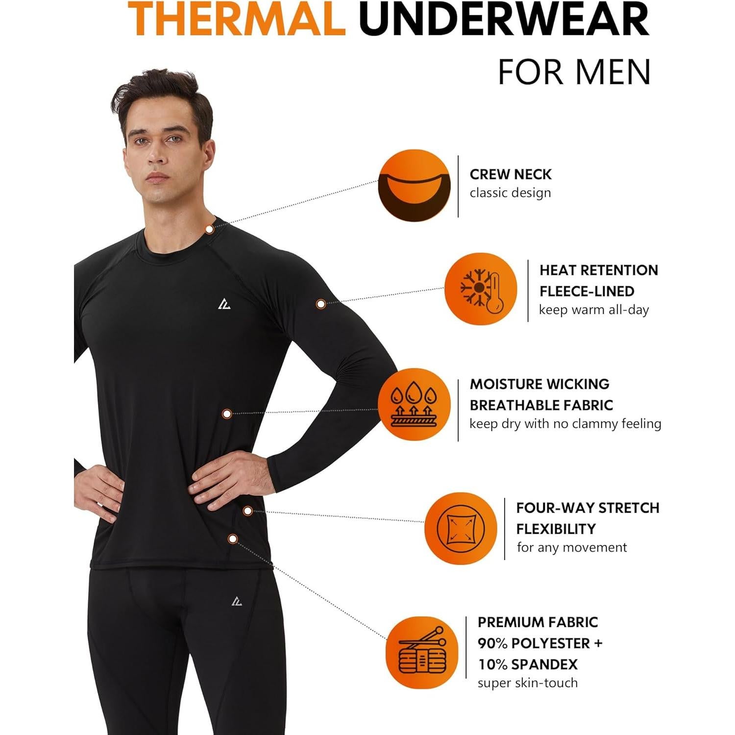 Ropa Interior Térmica para Hombres CL Convallaria - Pantalones Largos