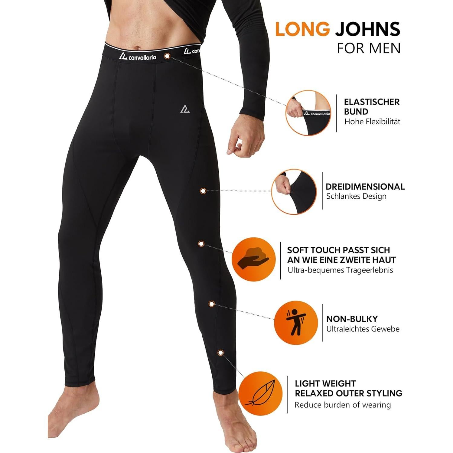 Ropa Interior Térmica para Hombres CL Convallaria - Pantalones Largos