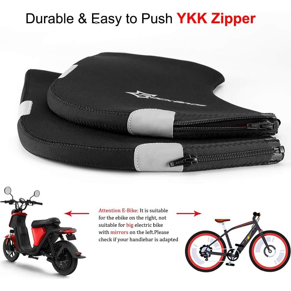 Manoplas ROCKBROS para Manillar de Bicicleta MTB - Frío y Lluvia