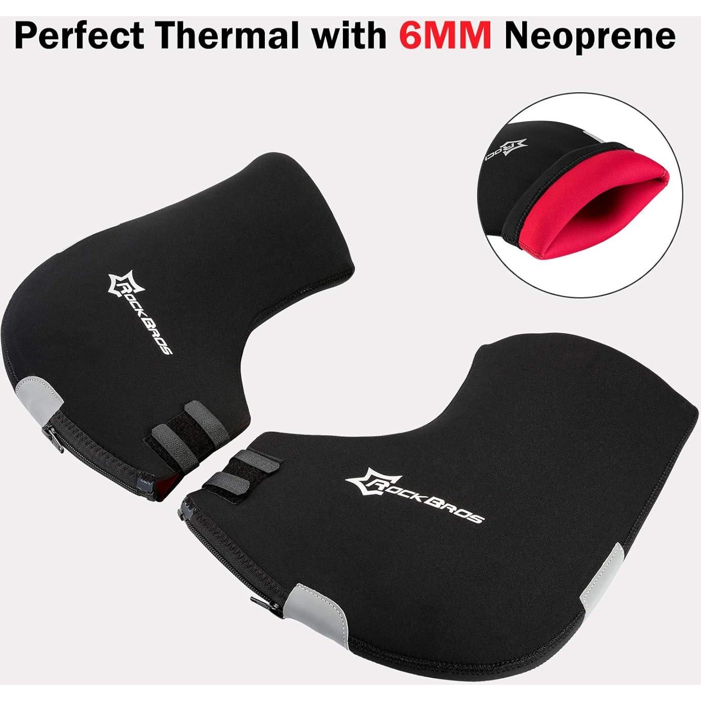 Mitones Térmicos ROCKBROS para Manillar de Bicicleta - A Prueba de Viento