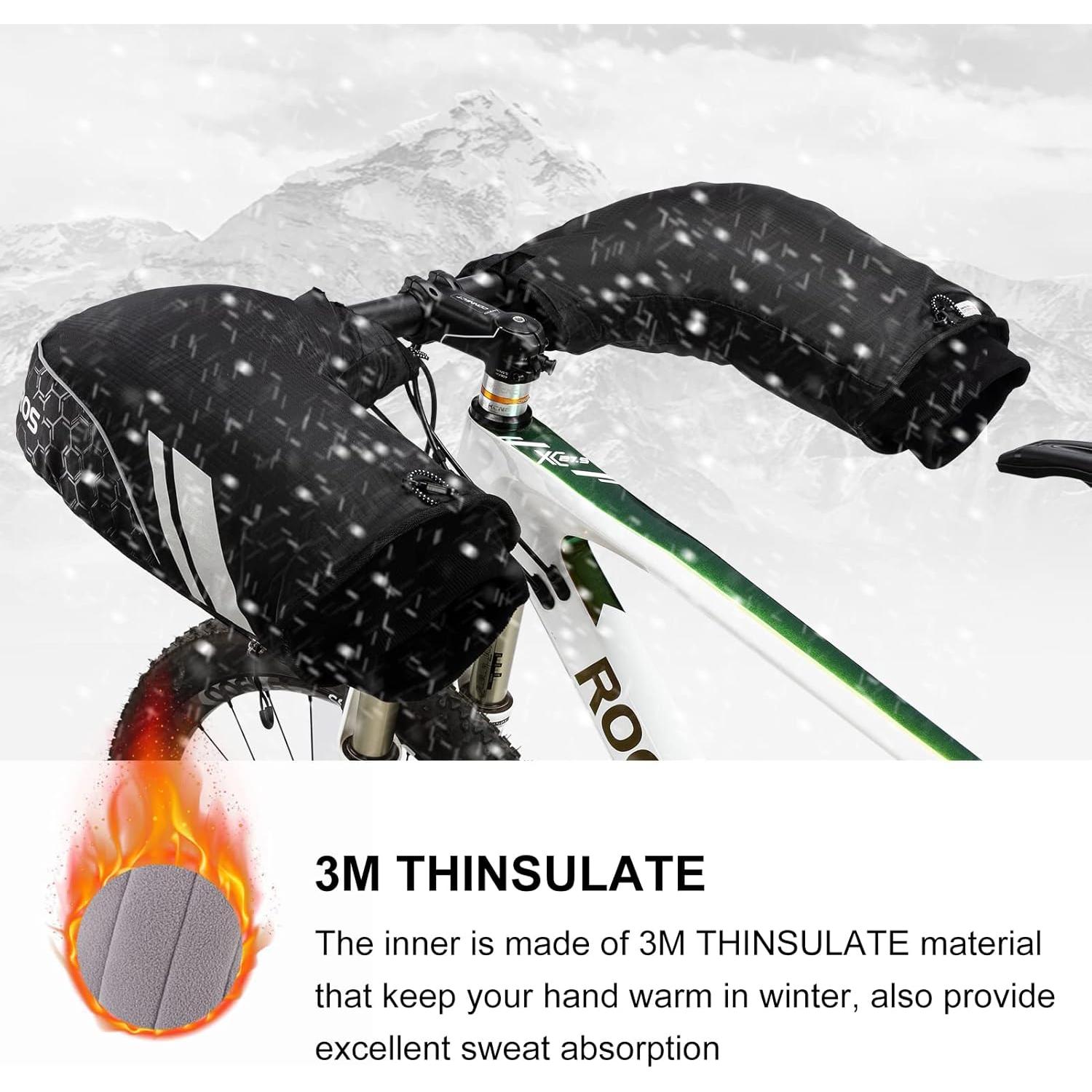 Mitones de Manillar ROCKBROS Térmicos A Prueba de Viento