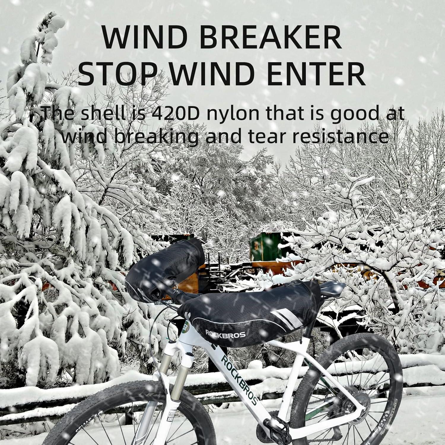 Mitones de Manillar ROCKBROS Térmicos A Prueba de Viento