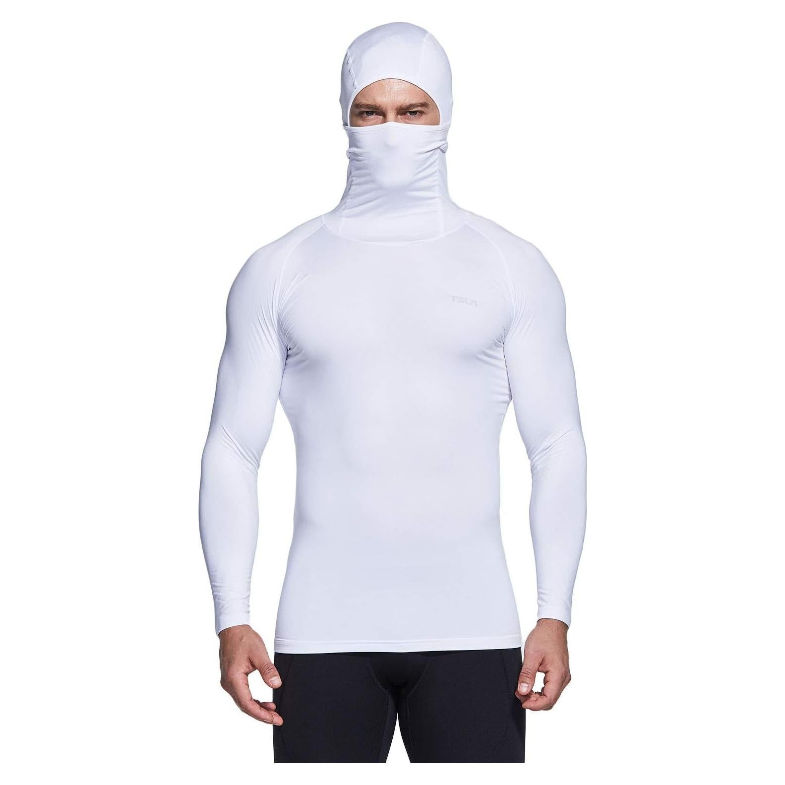 Camisa de Compresión Térmica TSLA para Hombre con Máscara