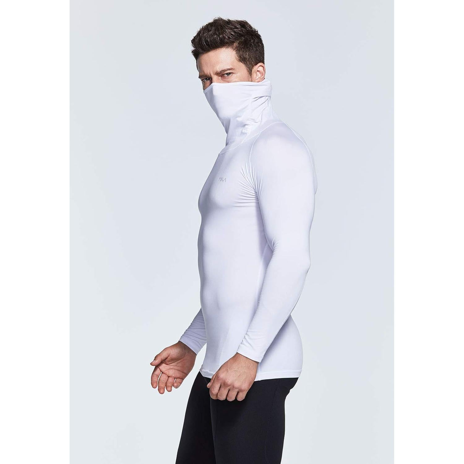 Camisa de Compresión Térmica TSLA para Hombre con Máscara