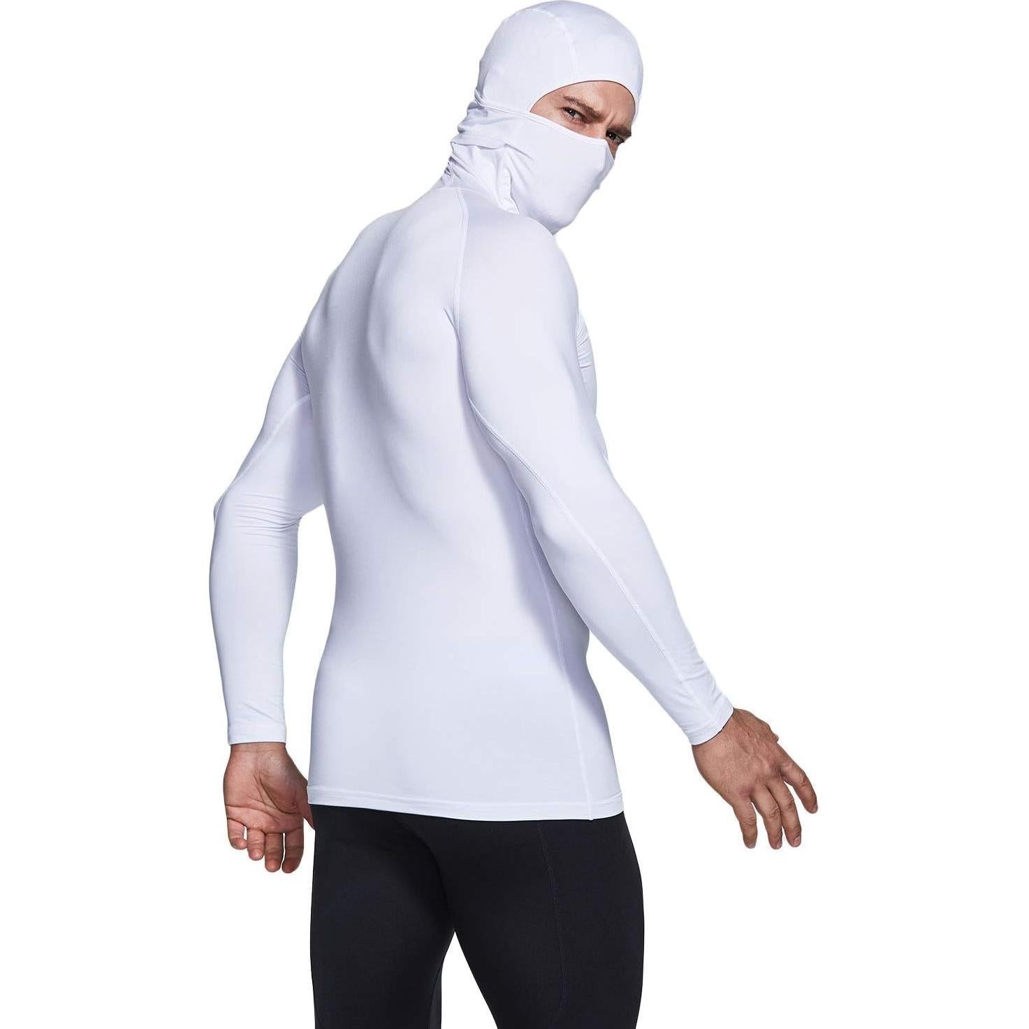 Camisa de Compresión Térmica TSLA para Hombre con Máscara