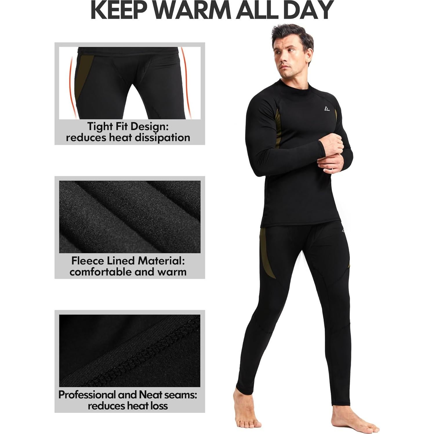 Ropa Interior Térmica para Hombre CL Convallaria 2 Pack - Pantalones Largos