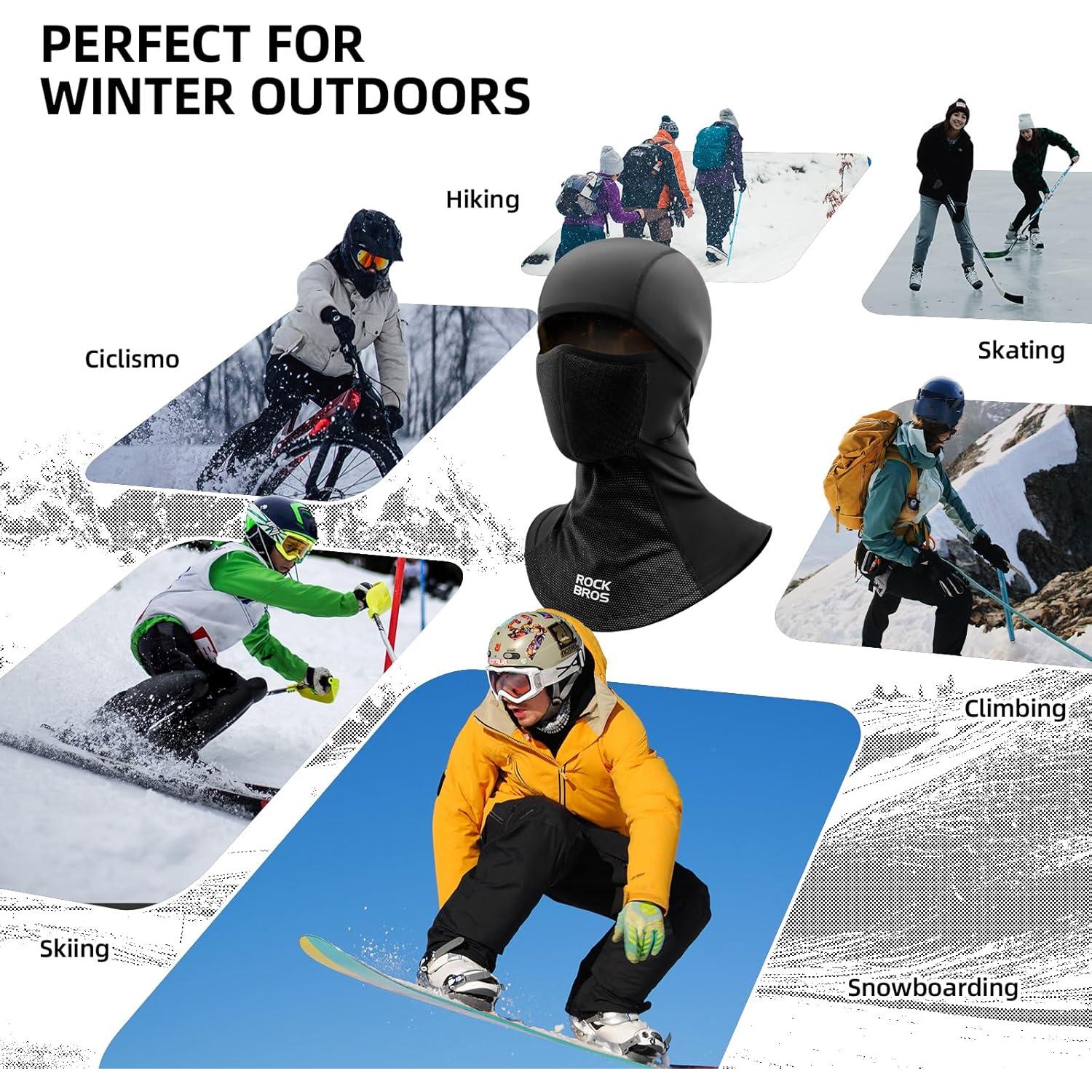 Pasamontañas ROCKBROS Térmico Unisex a Prueba de Viento