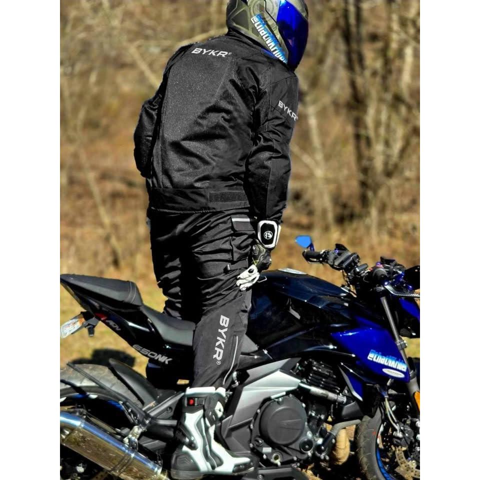 Pantalones de Motocicleta BYKR Unisex 32WX34L Impermeables