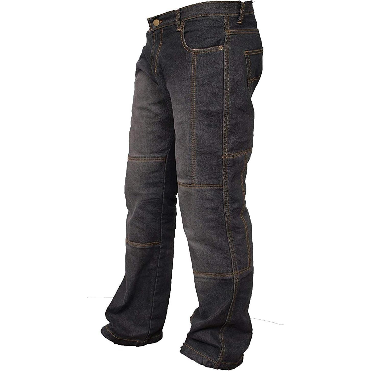 Pantalones de Motocicleta Newfacelook Hombre Negro 34W x 30L