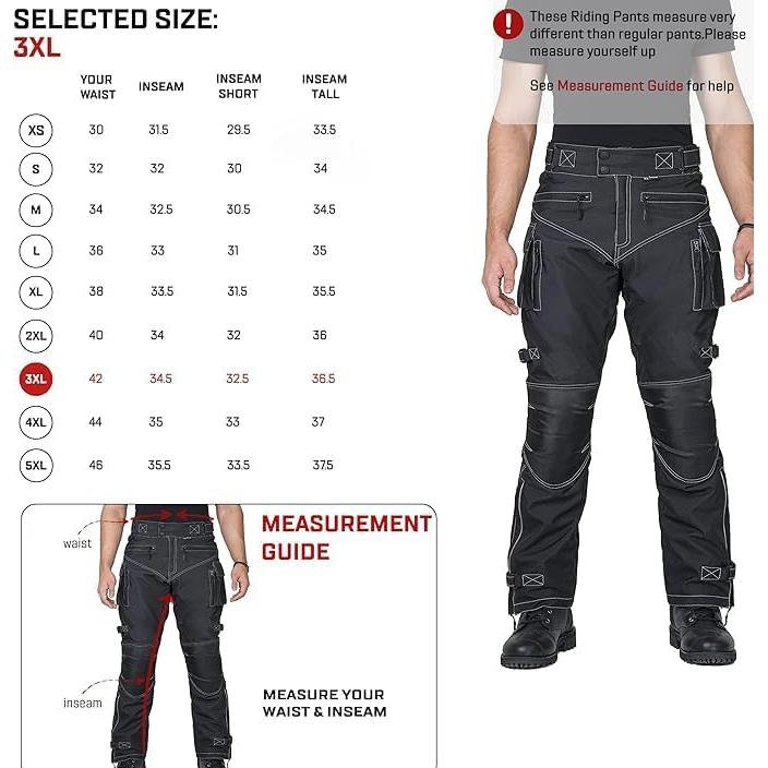Pantalones de Moto Hombre Impermeables Wicked Stock CE Nivel 1