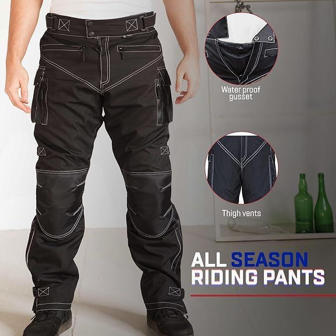 Pantalones de Moto Hombre Impermeables Wicked Stock CE Nivel 1