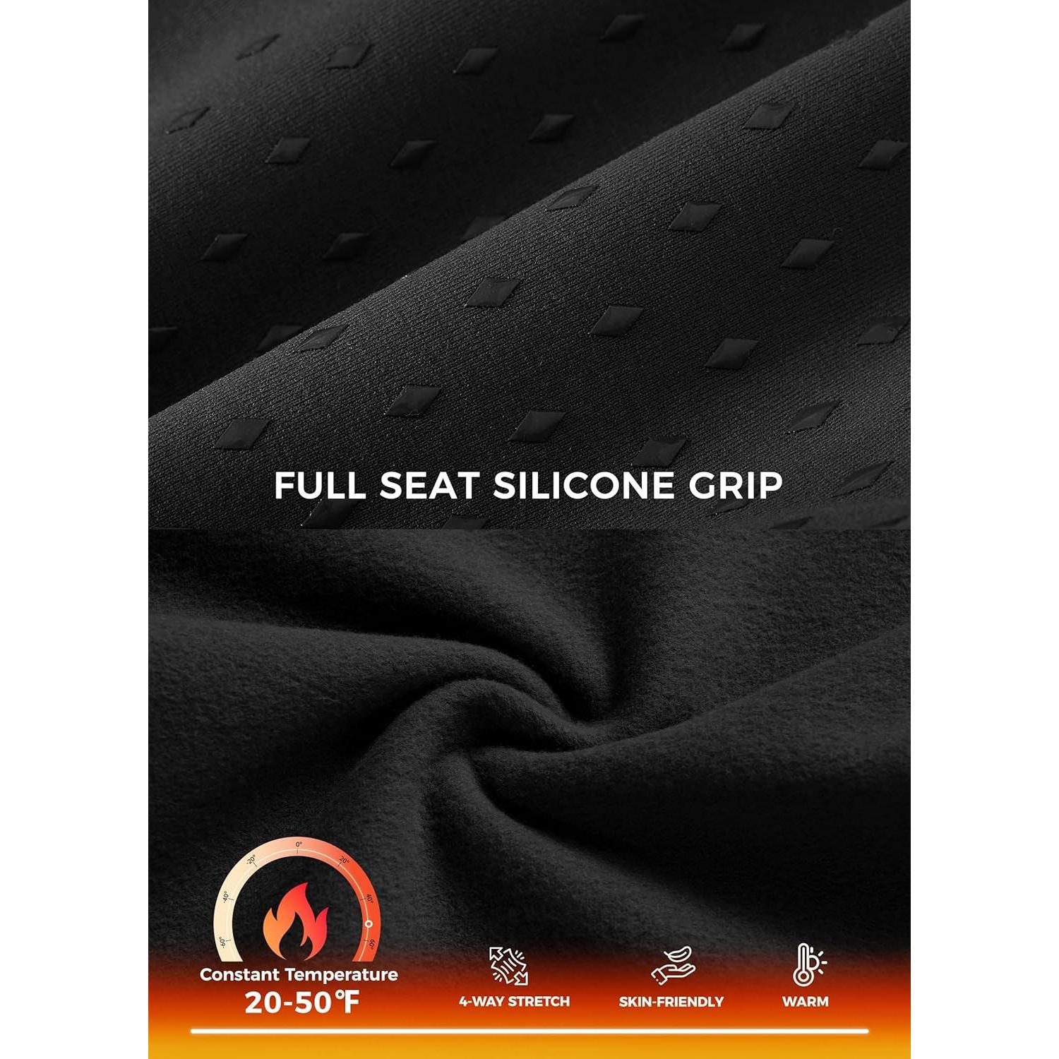 Pantalones de Montar Térmicos para Mujer Willit - Forro Polar Negro