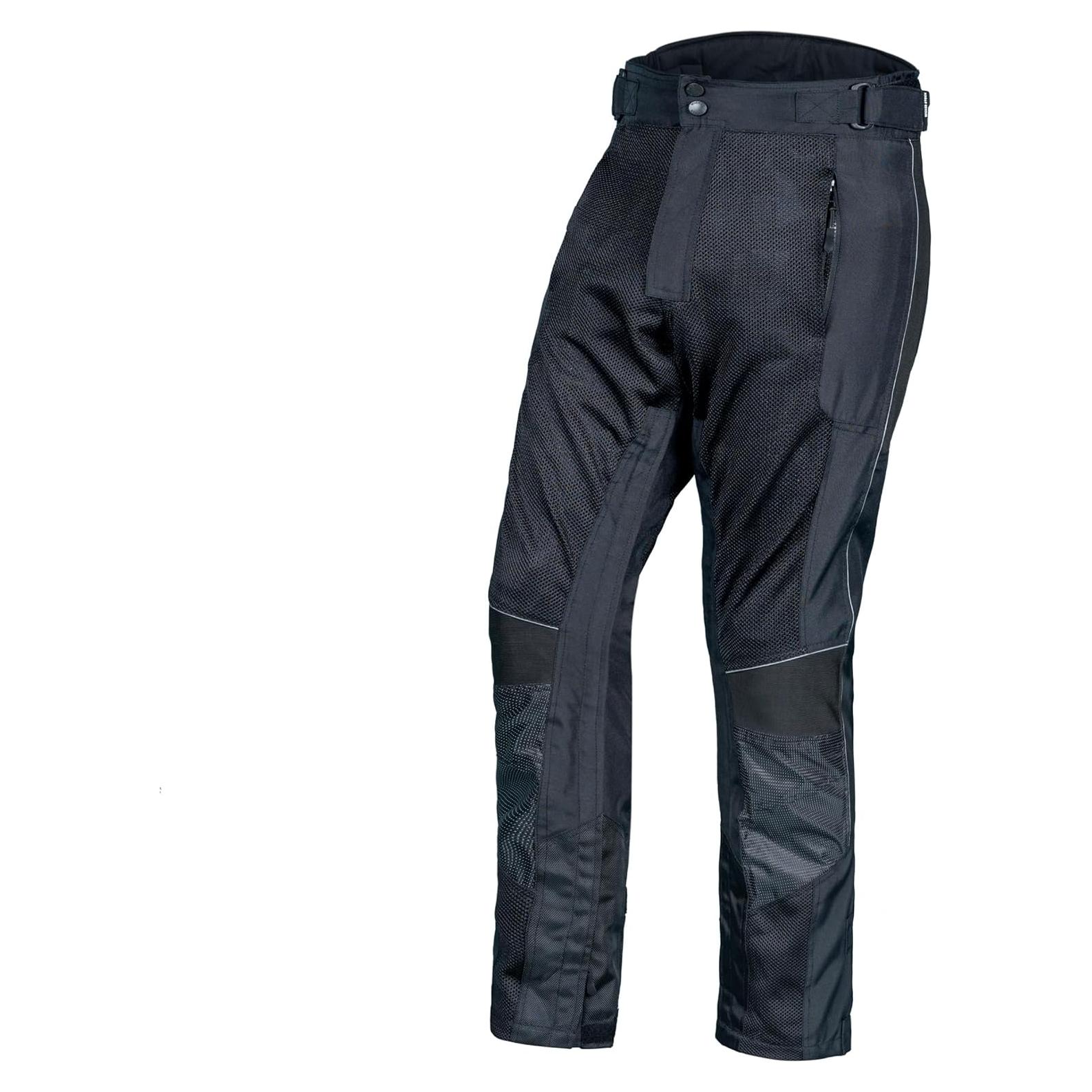 Pantalones de Malla para Motocicleta Hombre 34W x 32L Negro
