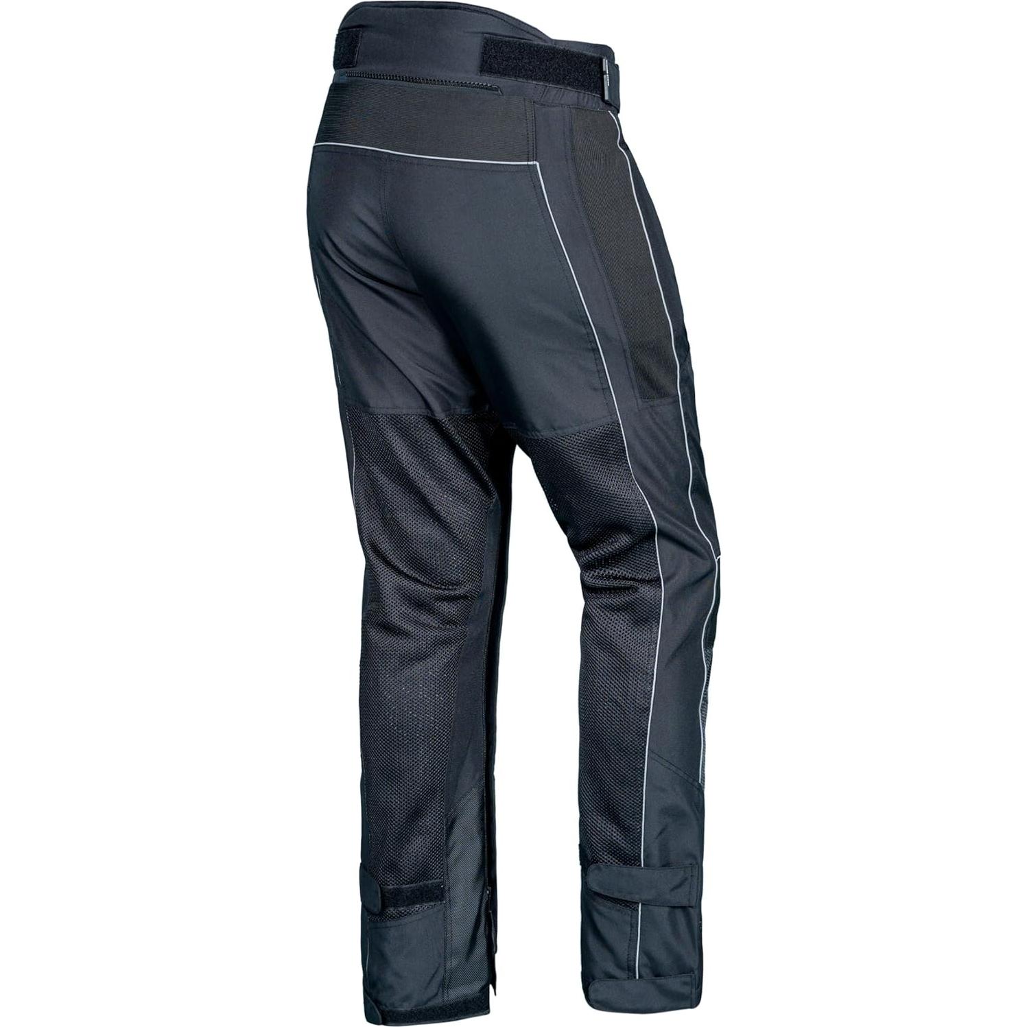 Pantalones de Malla para Motocicleta Hombre 34W x 32L Negro