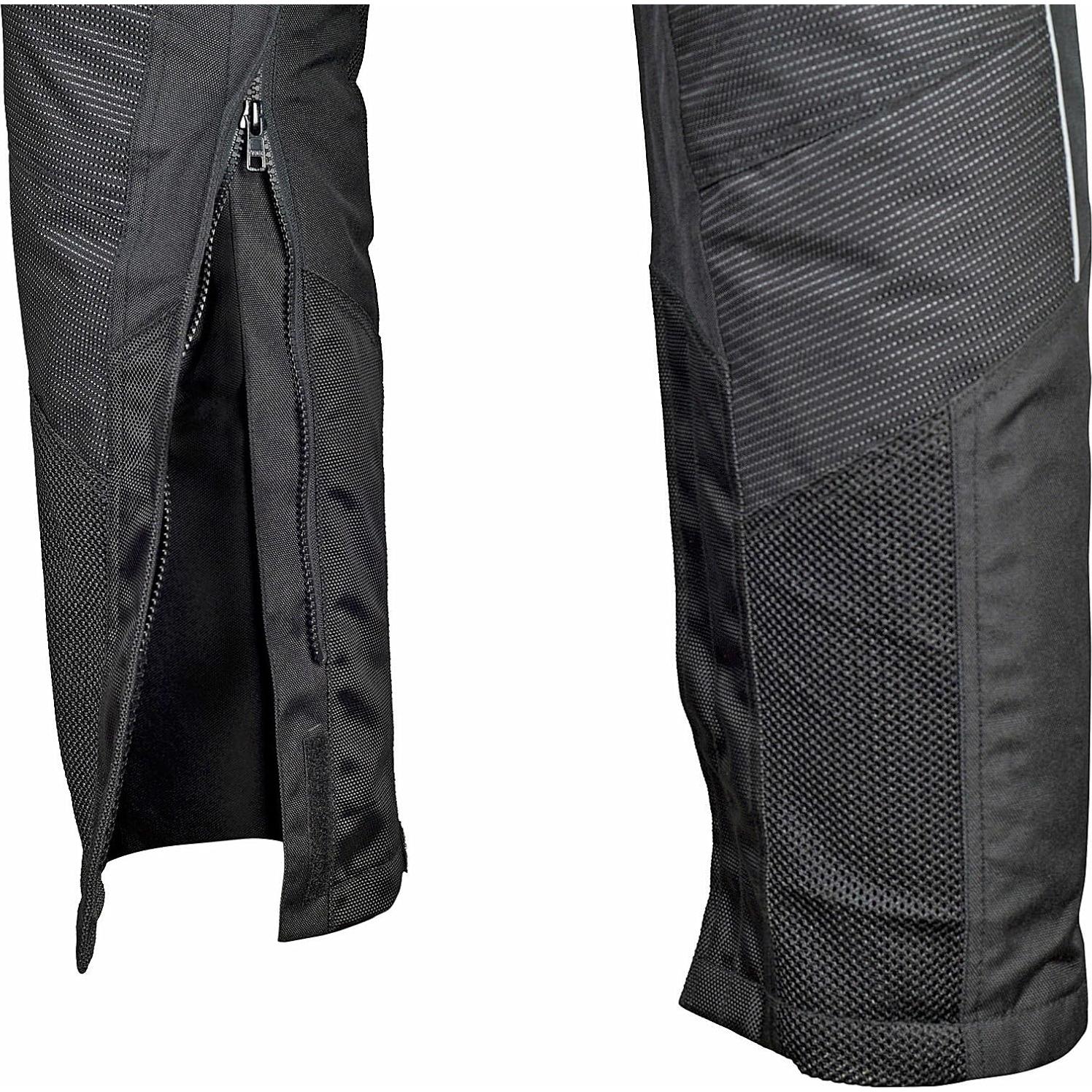 Pantalones de Malla para Motocicleta Hombre 34W x 32L Negro