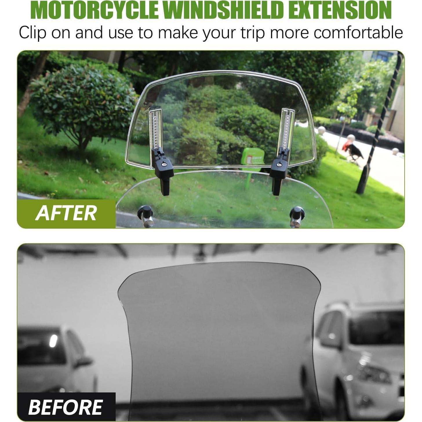 Extensión de Parabrisas Universal PACEWALKER para Motocicleta 10cm