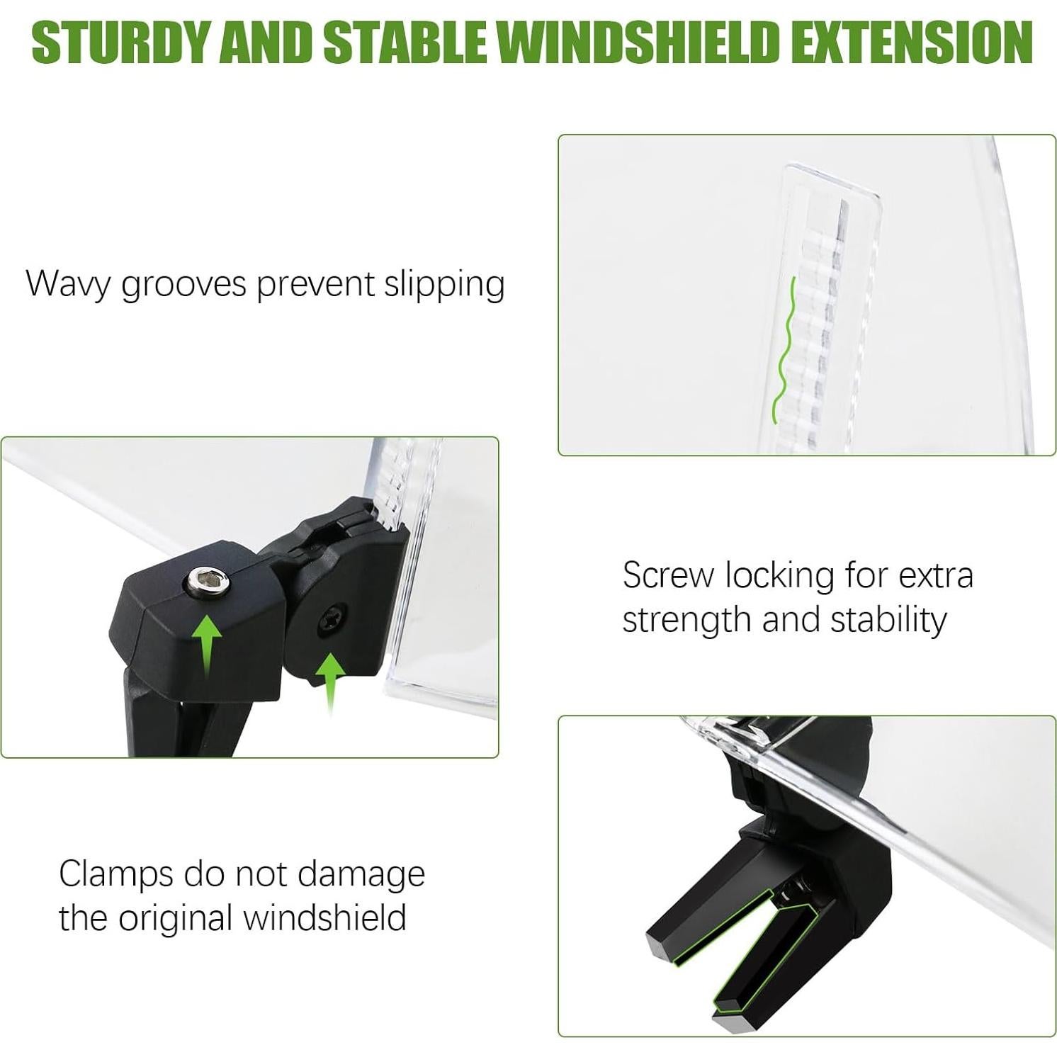 Extensión de Parabrisas Universal PACEWALKER para Motocicleta 10cm