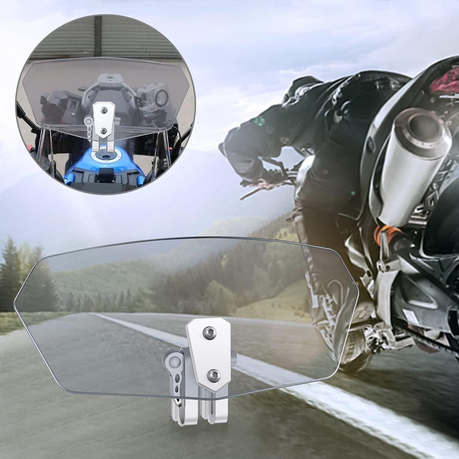 Parabrisas Universal Justech para Motocicleta Clip-On Ahumado