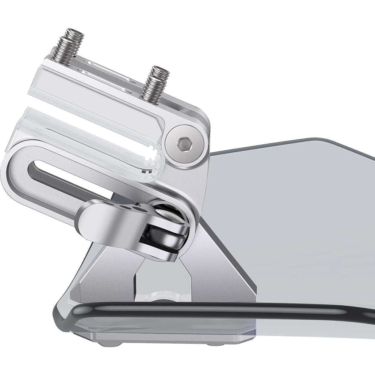 Parabrisas Universal Justech para Motocicleta Clip-On Ahumado