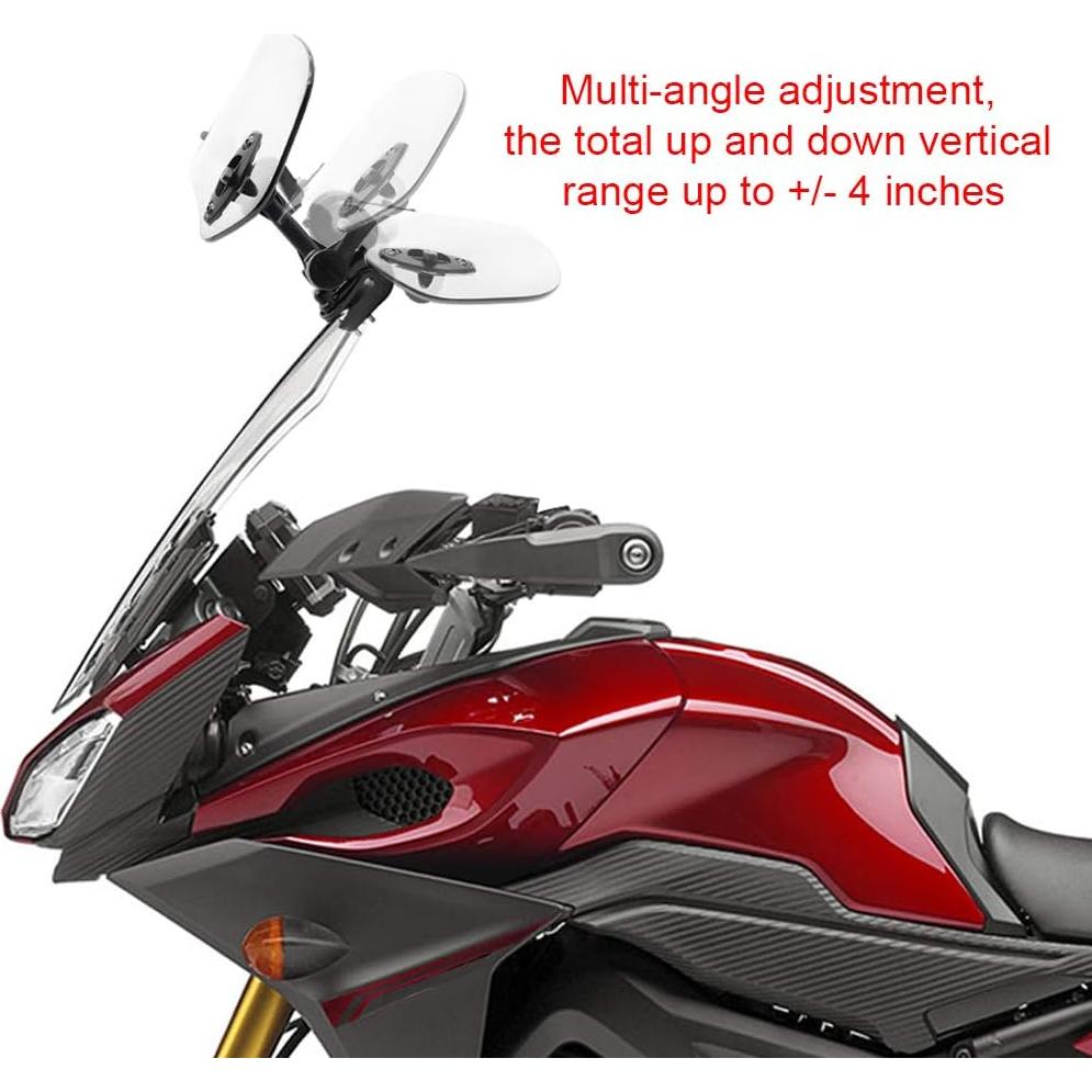 Extensión de Parabrisas Ajustable Motoparty para Motocicleta - Universal Clip-on