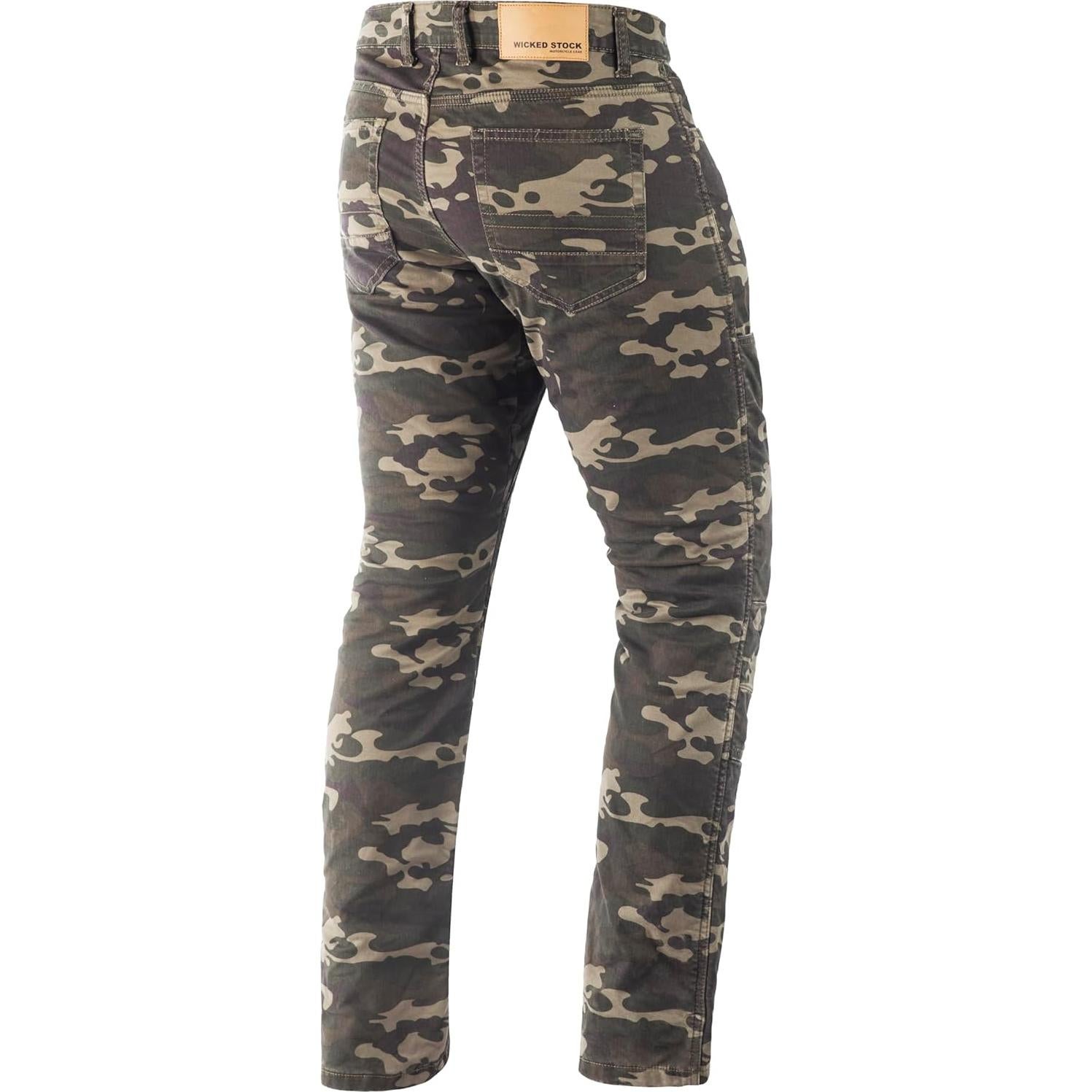 Pantalones de Motocicleta WICKEDSTOCK CE Nivel 2 Tácticos