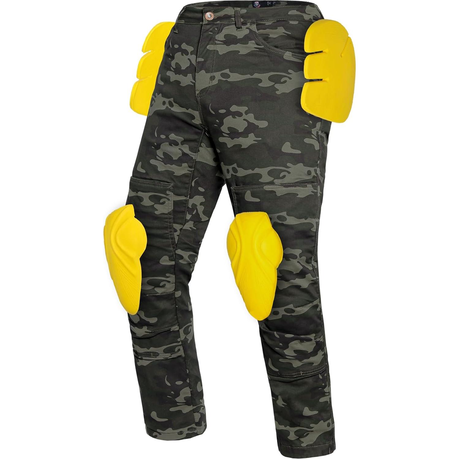 Pantalones de Motocicleta WICKEDSTOCK CE Nivel 2 Tácticos