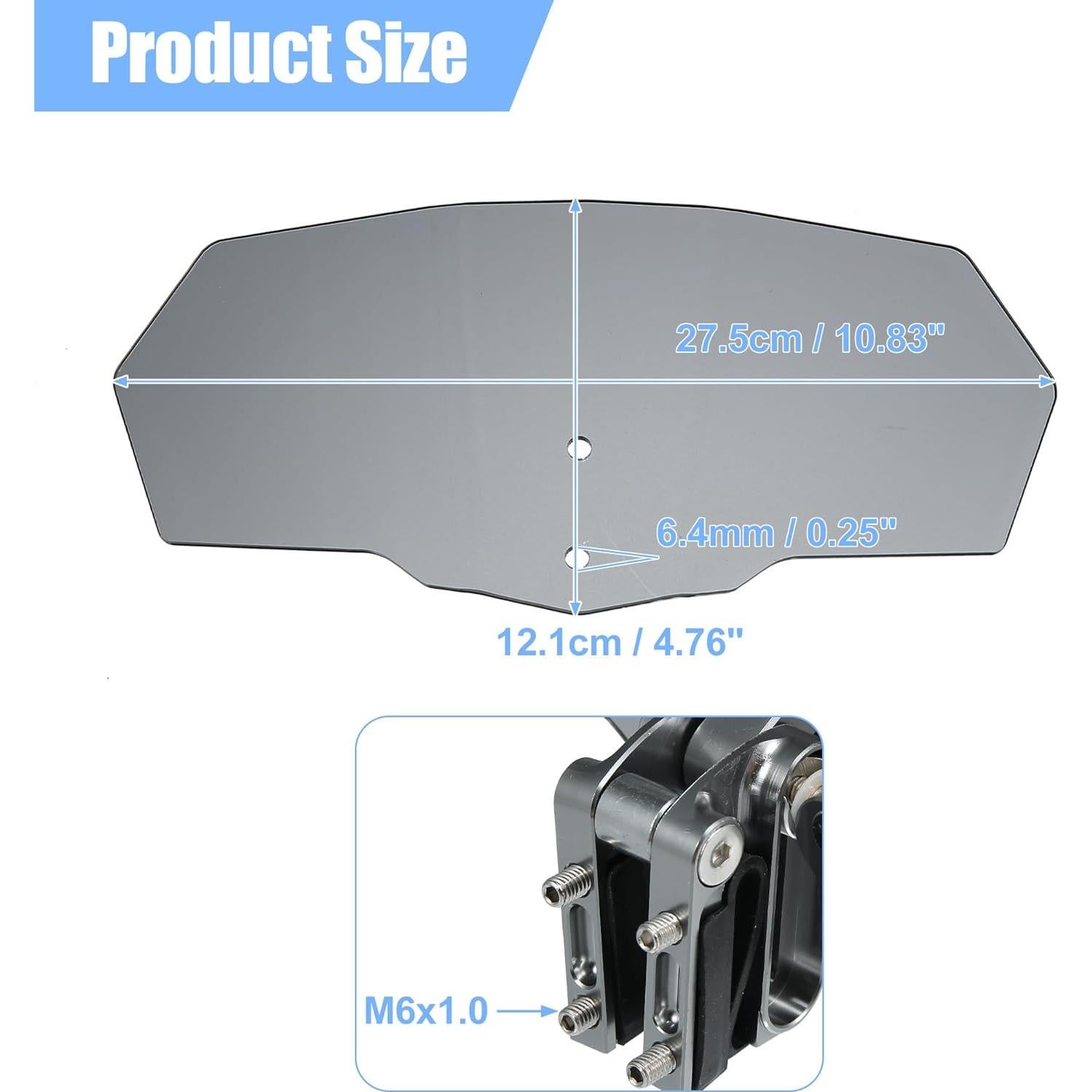 Deflector de Viento Motoforti Clip Ajustable para Motocicletas