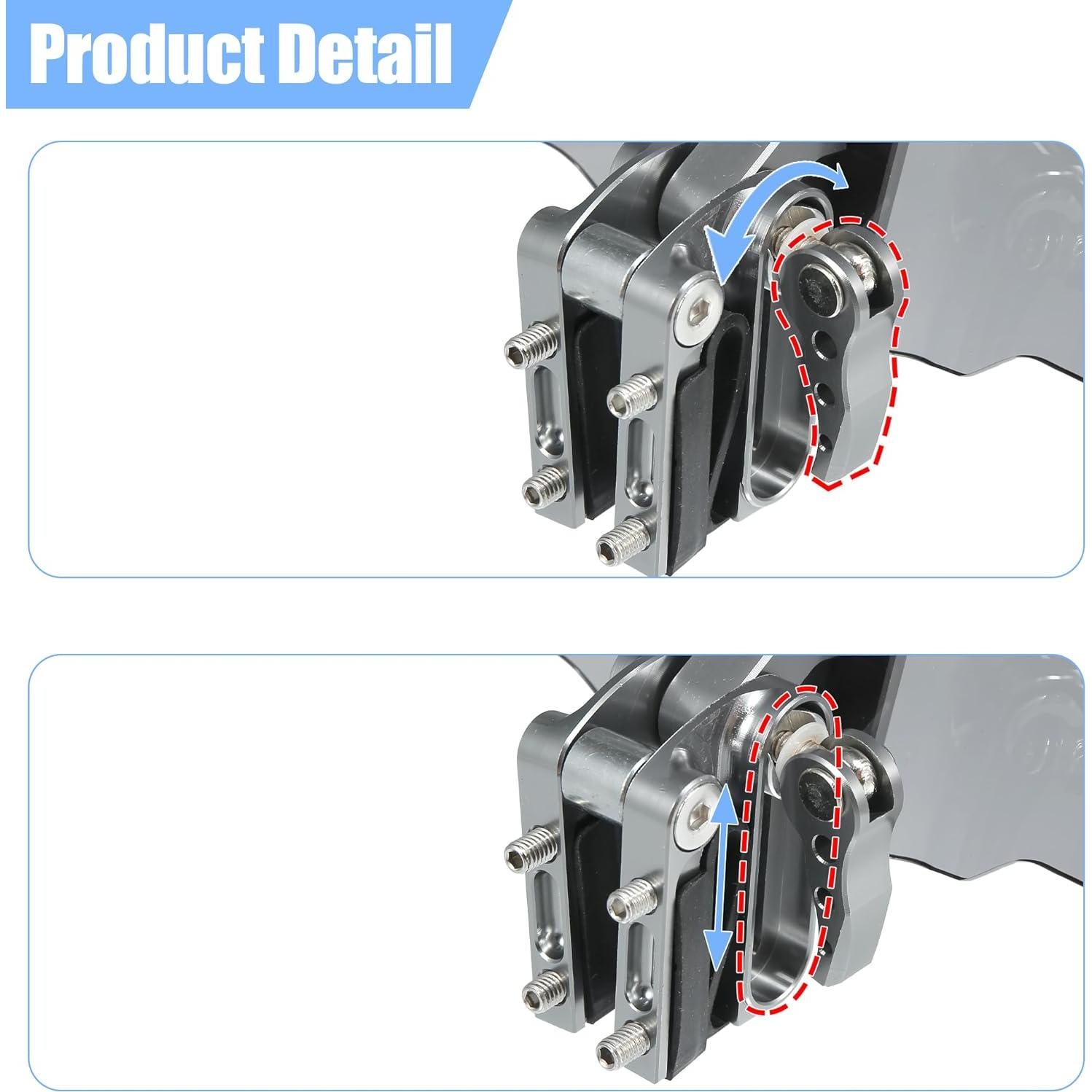 Deflector de Viento Motoforti Clip Ajustable para Motocicletas