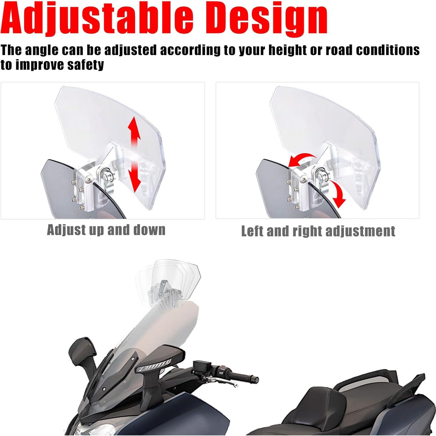 Extensión de Parabrisas Universal Sresk HDWINDSHIELD para Motocicletas