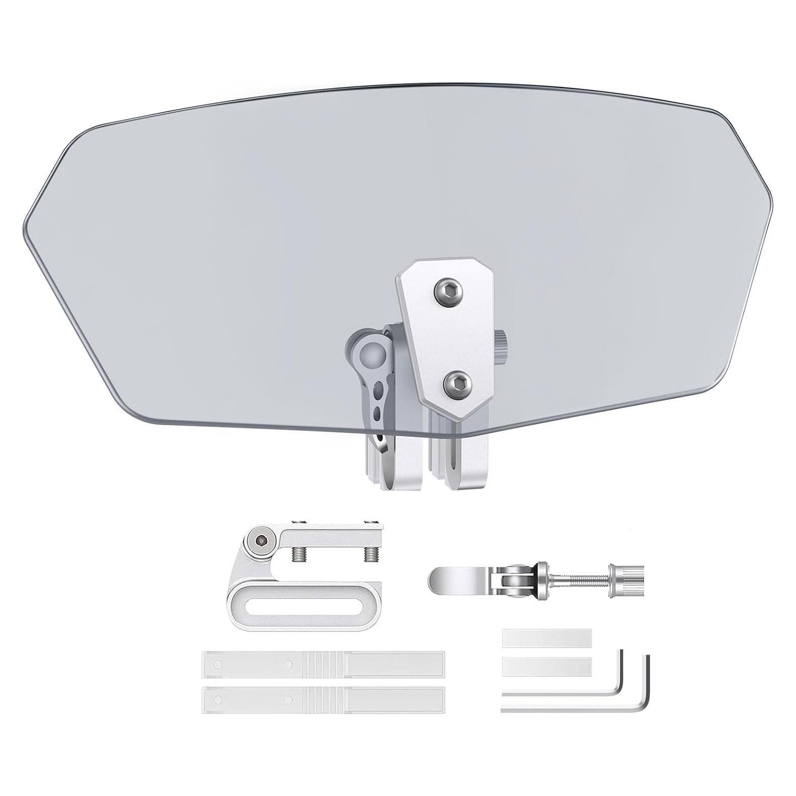 Deflector de Viento JiGiU para Motocicleta Clip-On Humo