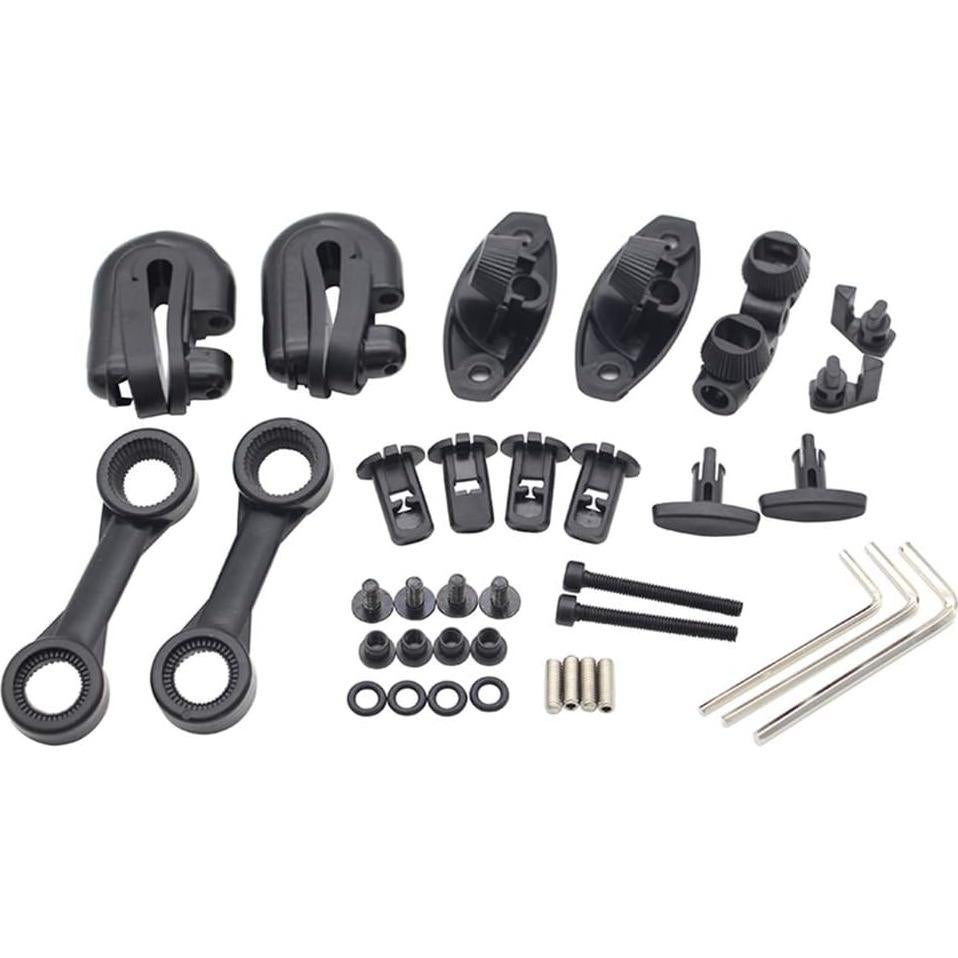 Parabrisas Ajustable Evomosa Clip-On para Motocicleta Gris