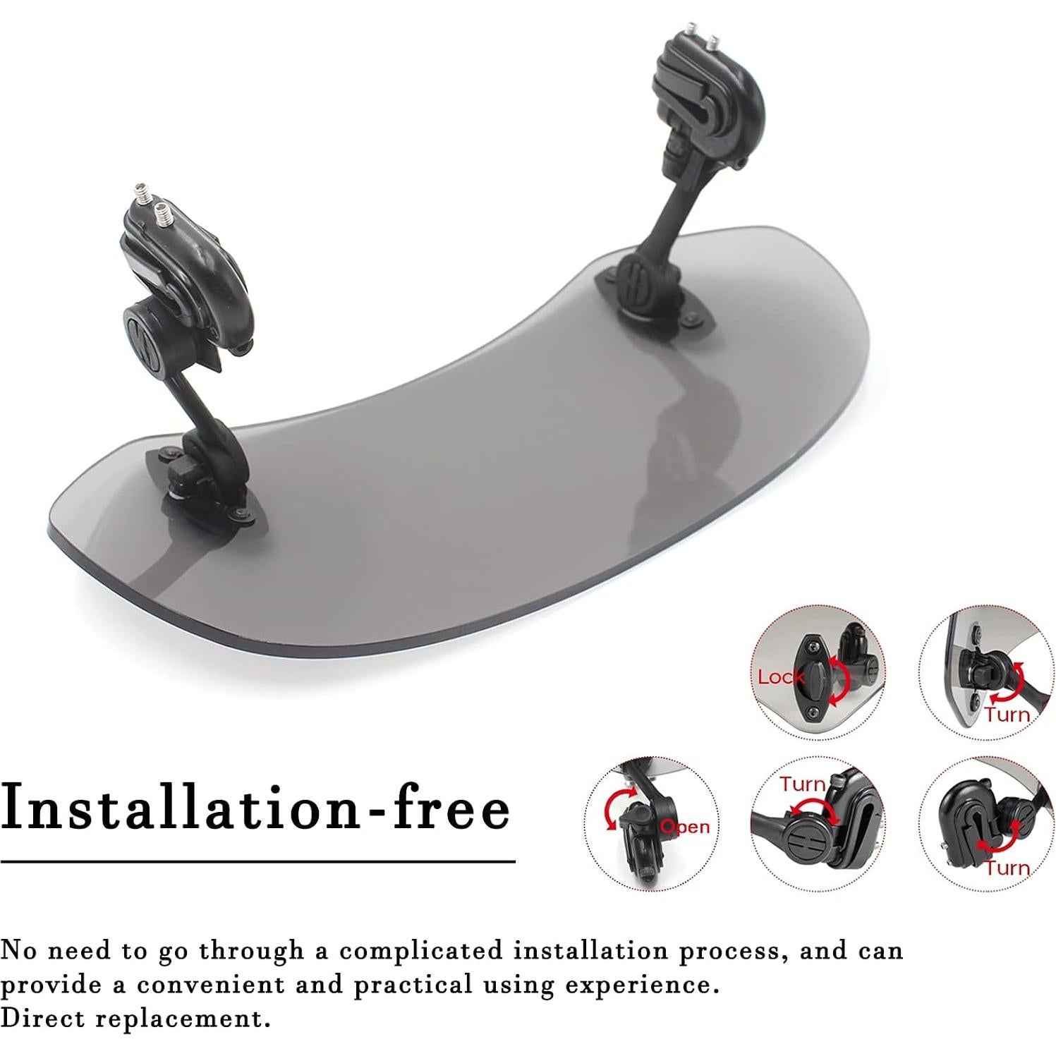 Extensión Parabrisas Universal SOPINEKO 210mm Ahumado para Motocicleta