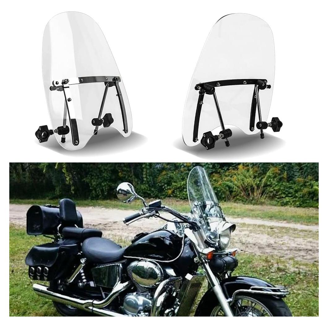 Parabrisas Ondulado DREAMIZER para Motocicleta 46x41cm