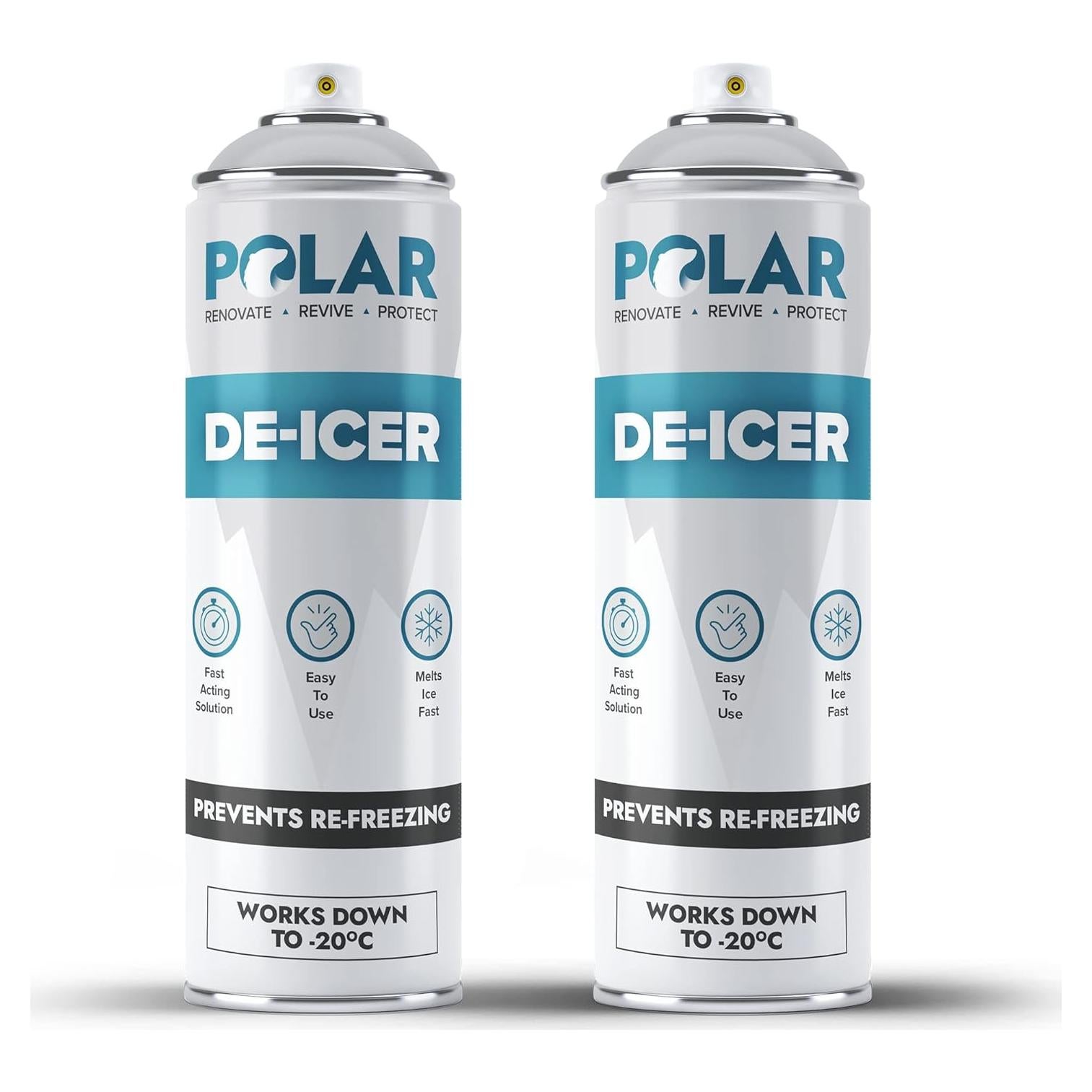 Spray Descongelante Polar 2 x 500ml - Derrite Hielo y Escarcha