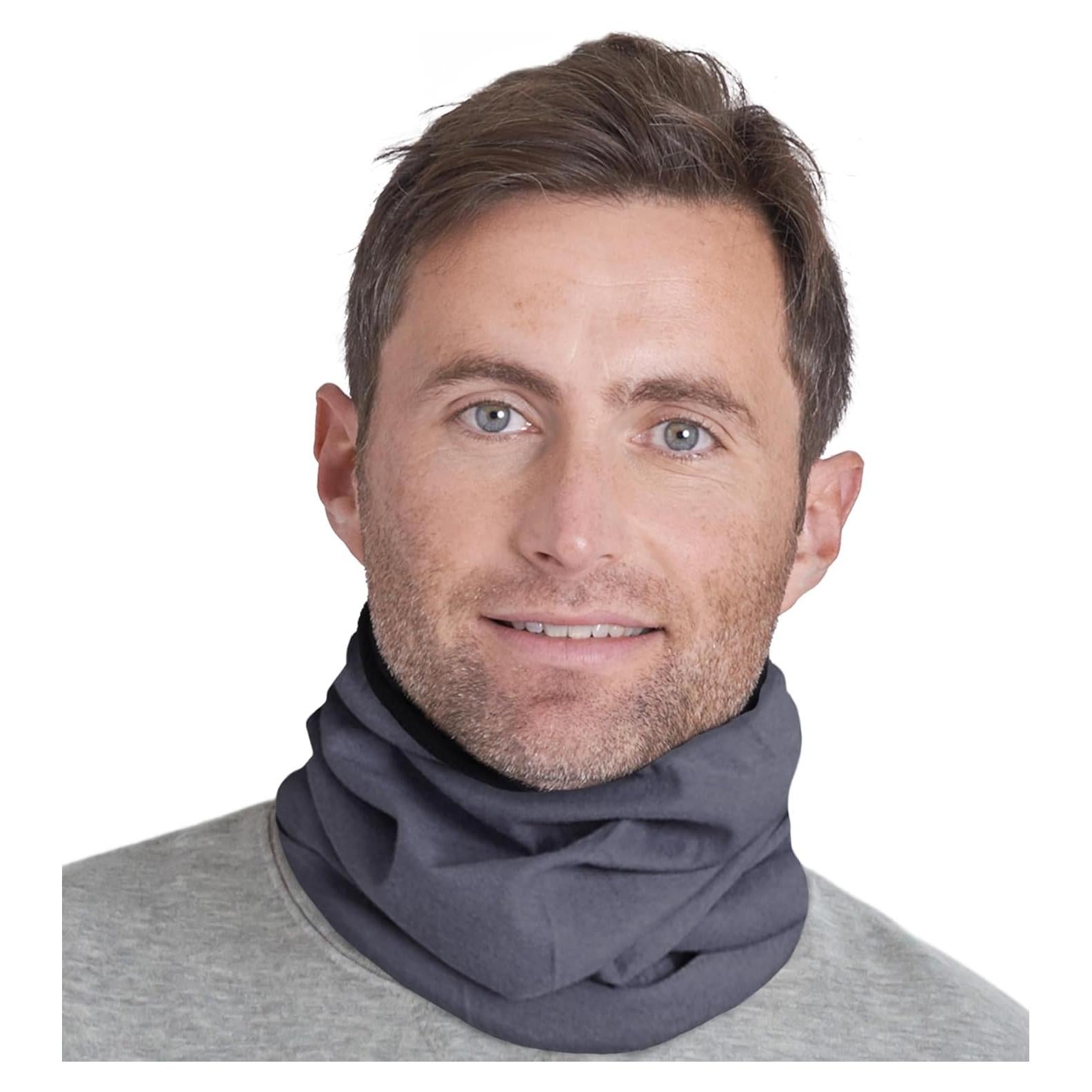 Gaiter de Cuello Reversible Tough Headwear - Forro Polar Gris