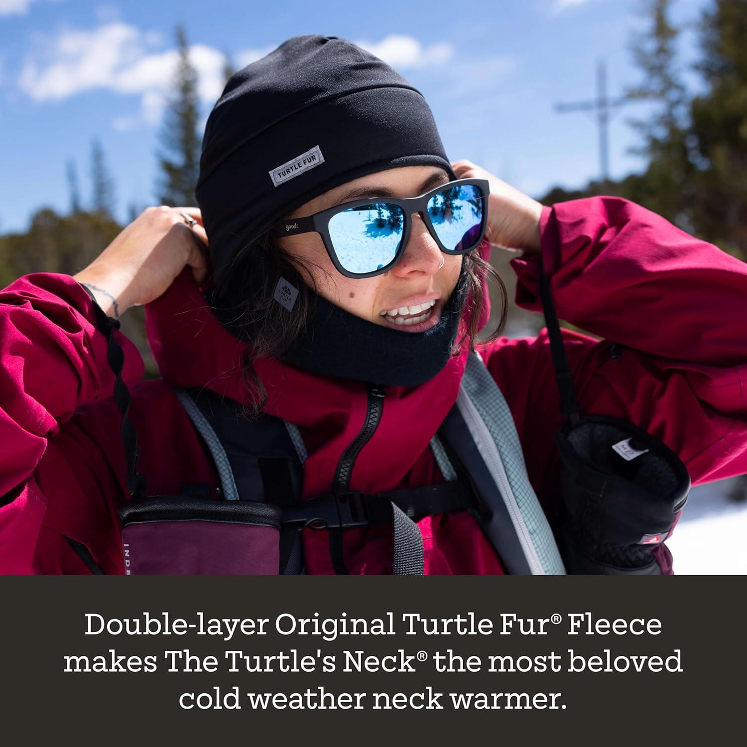 Calentador de Cuello Turtle Fur Original - Forro Polar Negro