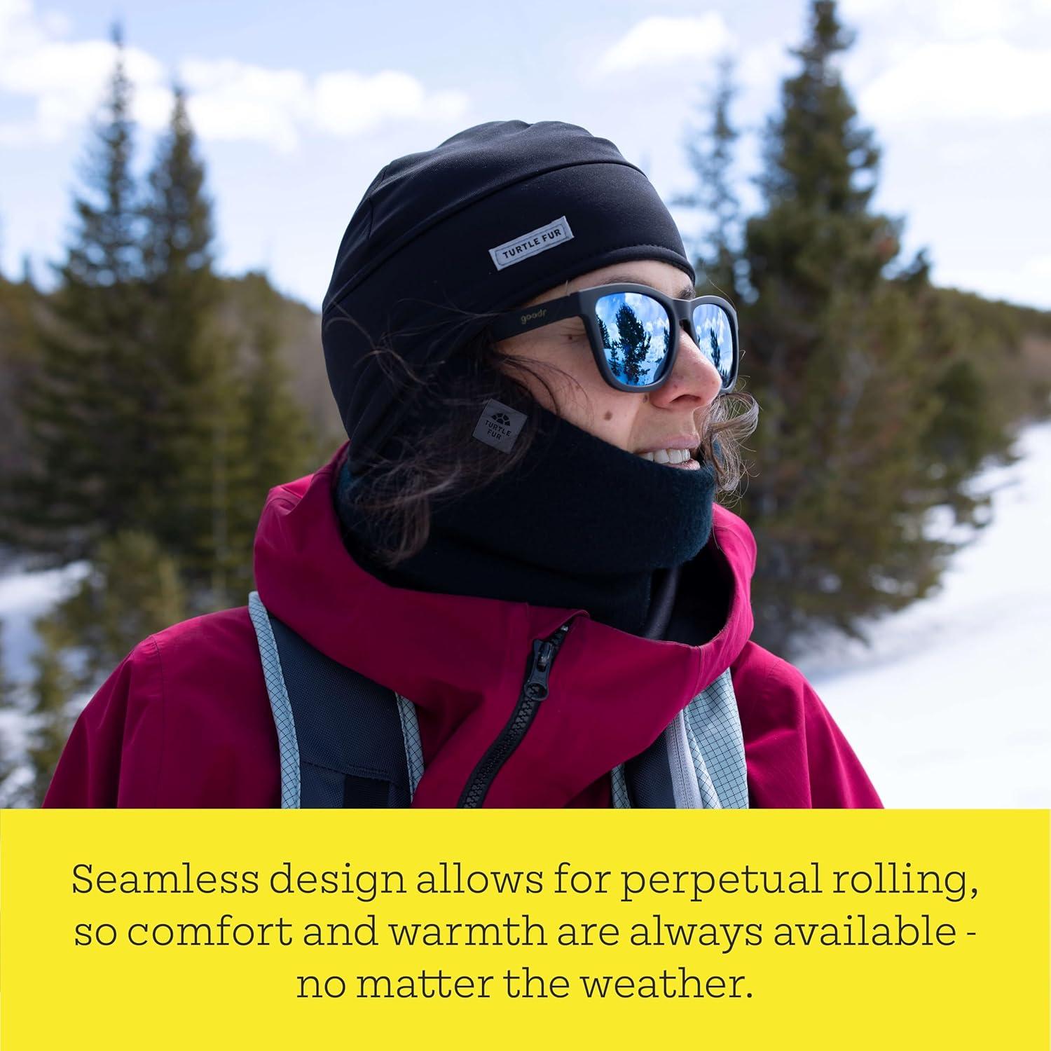 Calentador de Cuello Turtle Fur Original - Forro Polar Negro