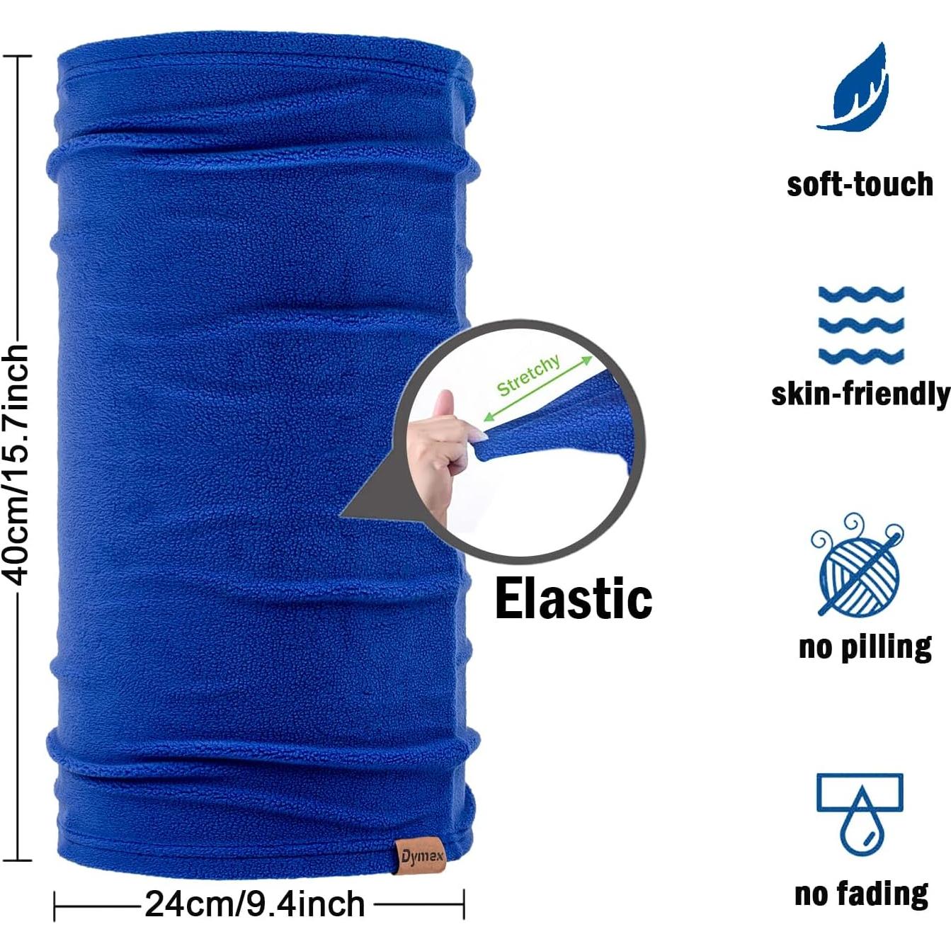 Calentador de Cuello de Invierno Gaiter Fleece 25x40cm Rosa