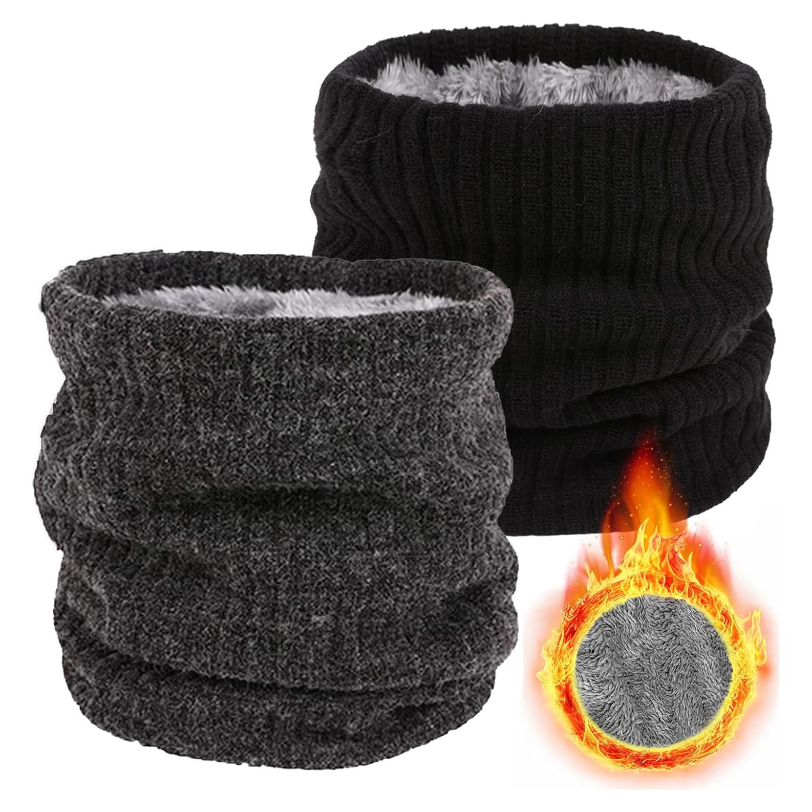 Calentador de Cuello Forro Polar Invierno Unisex Pack 2