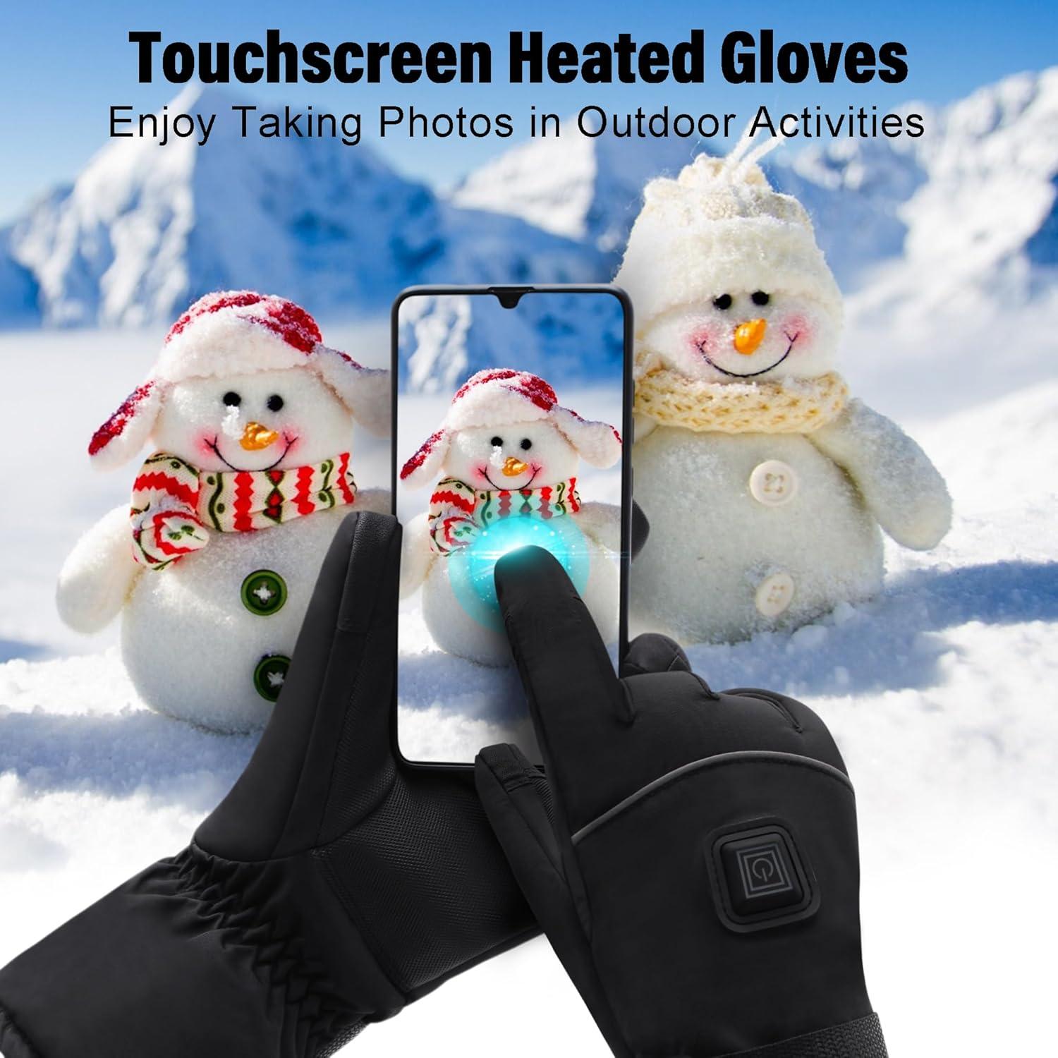 Guantes Calentados Eléctricos Autocastle Térmicos 7.4V Touch