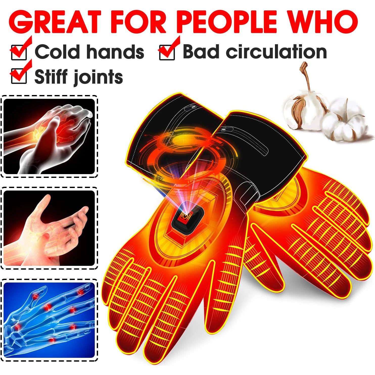 Guantes Calentados Eléctricos Autocastle Térmicos 7.4V Touch