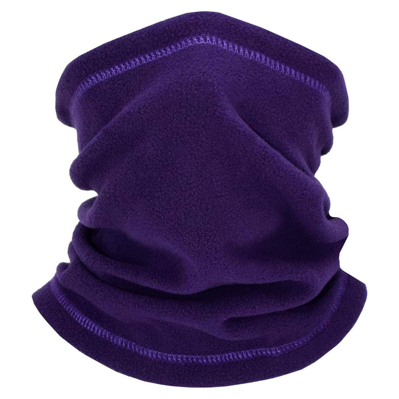 Gaiter de Cuello de Forro Polar Unisex Púrpura - Calentador de Cuello