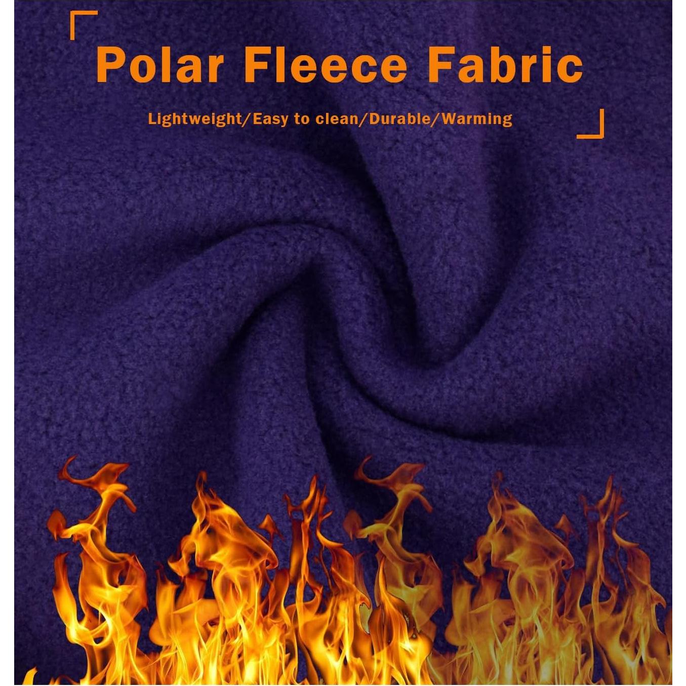 Gaiter de Cuello de Forro Polar Unisex Púrpura - Calentador de Cuello