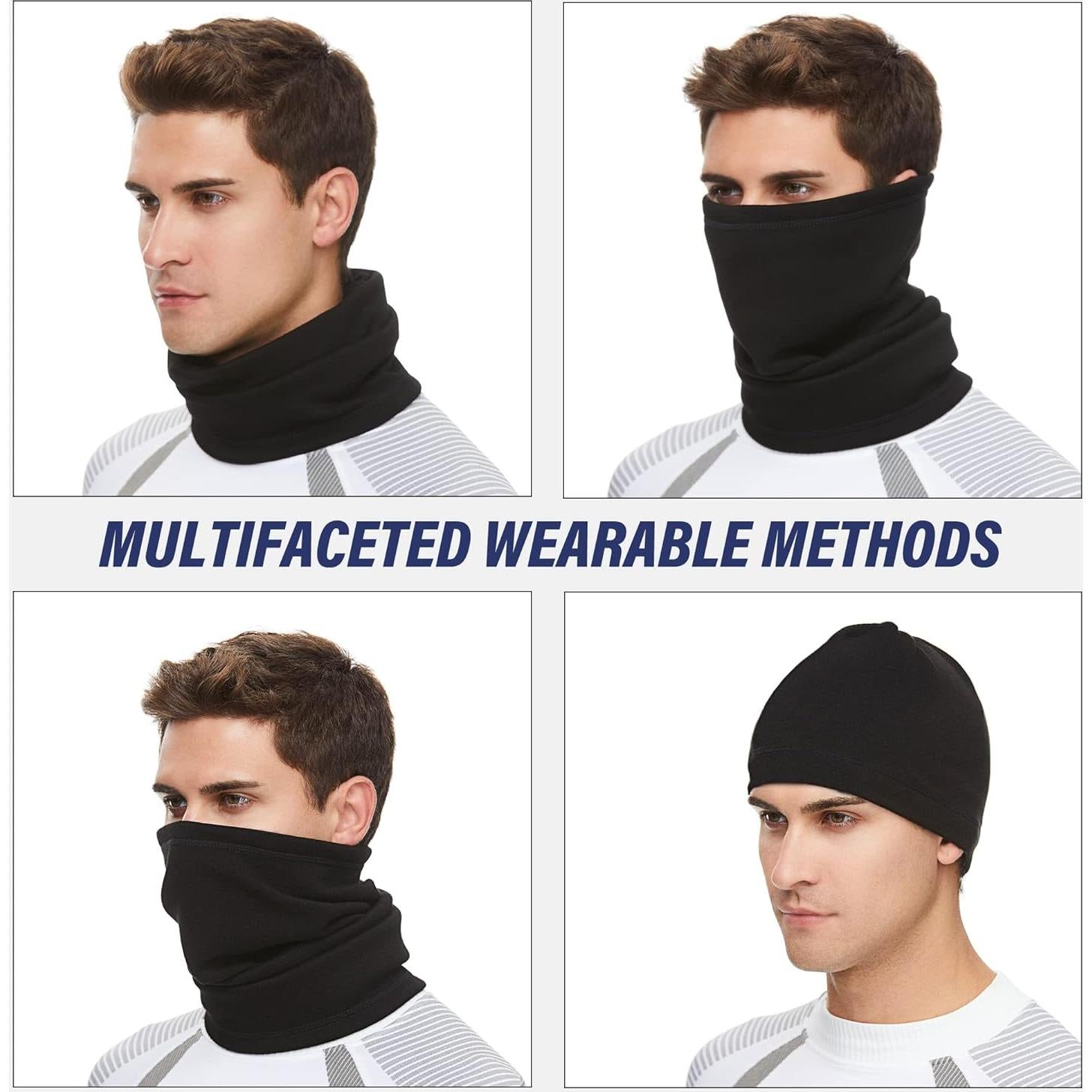 Calentador de Cuello SUNMECI Gaiter Polar Grueso A Prueba de Viento