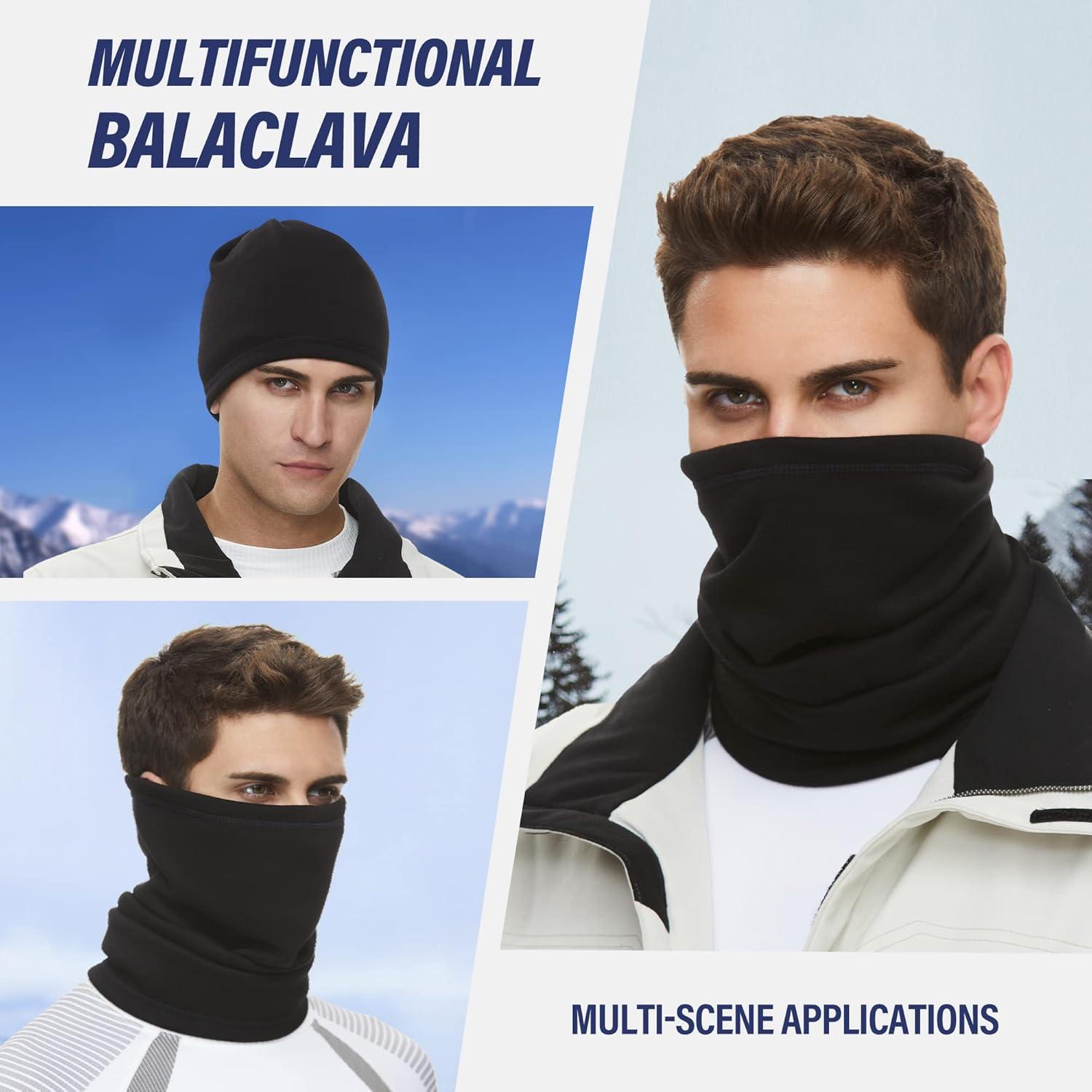 Calentador de Cuello SUNMECI Gaiter Polar Grueso A Prueba de Viento