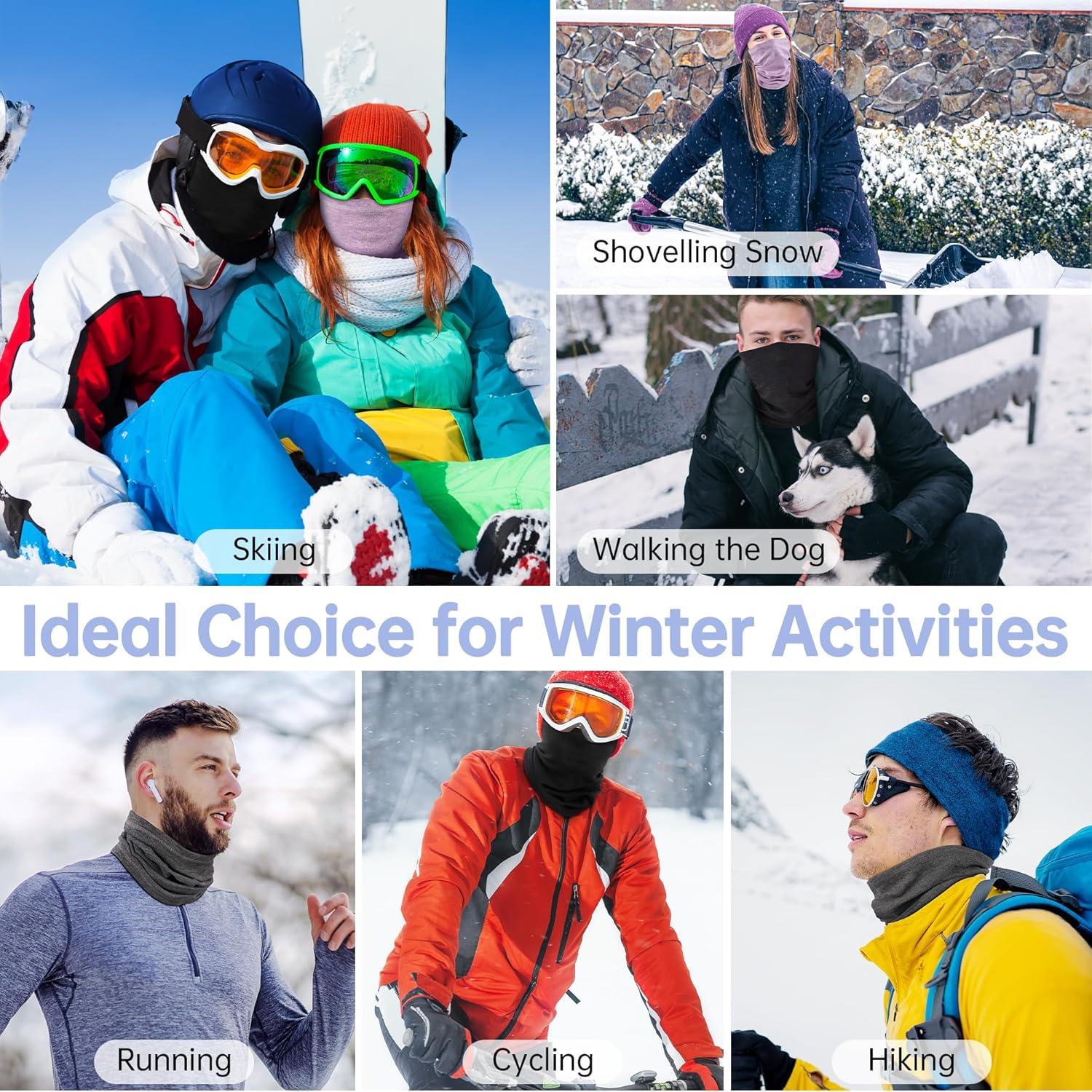 Calentador de Cuello Invierno EXski Suave y Transpirable